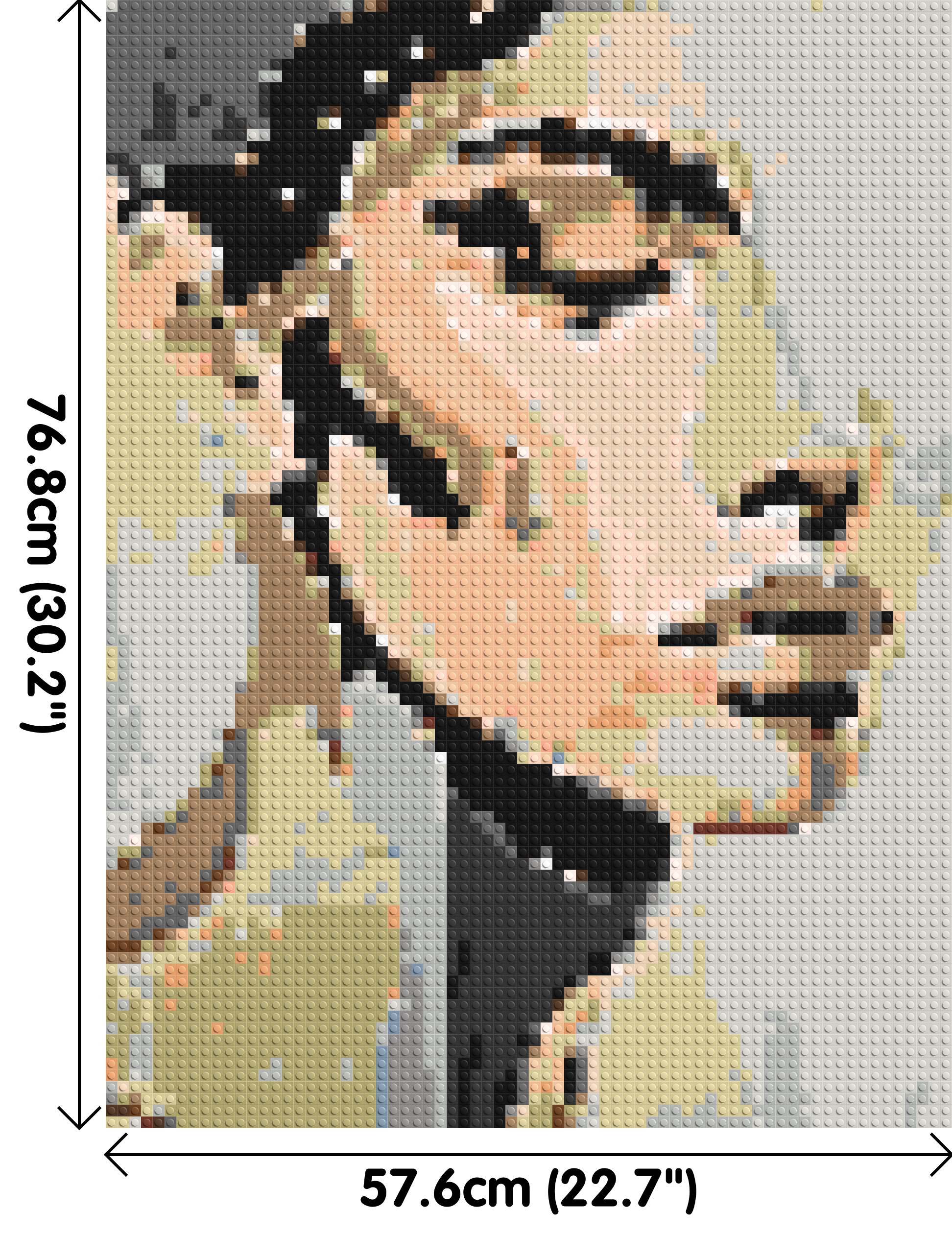 Serenity – A Quiet Breath of Light by Joséphine Machalani - Brick Art Mosaic Kit 3x4 dimensions