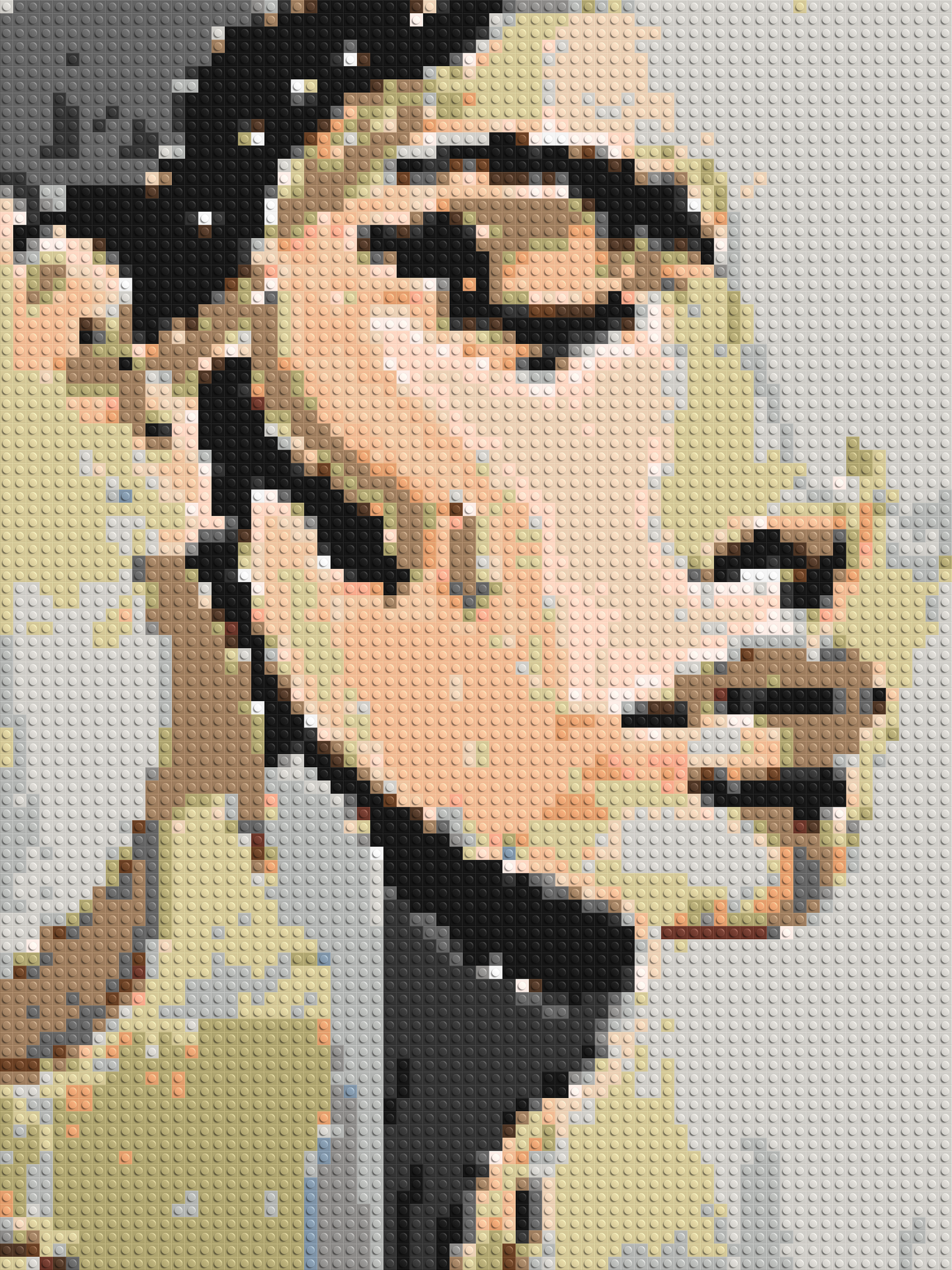 Serenity – A Quiet Breath of Light by Joséphine Machalani - Brick Art Mosaic Kit 3x4 large