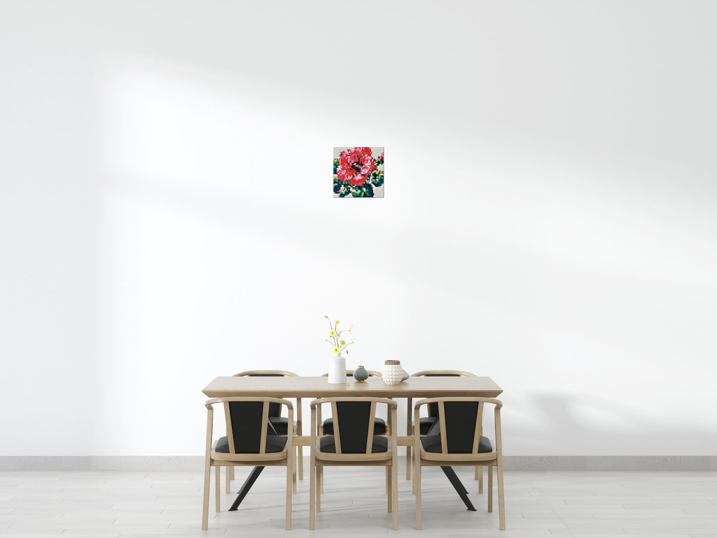 Hibiscus – A Bloom of Gentle Radiance by Joséphine Machalani - Brick Art Mosaic Kit 2x2 large