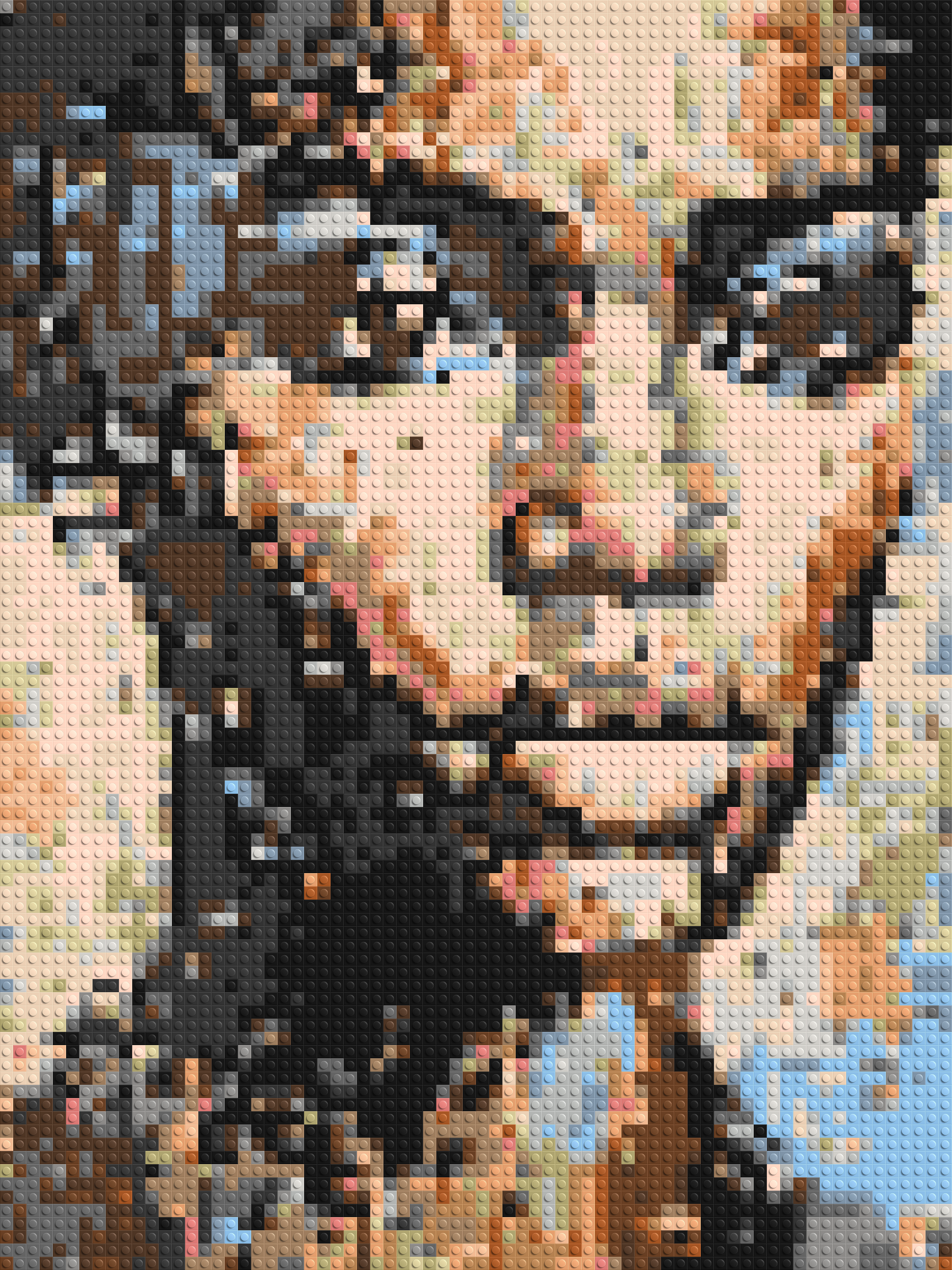Ferocity – The Pulse of Untamed Energy by Joséphine Machalani - Brick Art Mosaic Kit 3x4 large