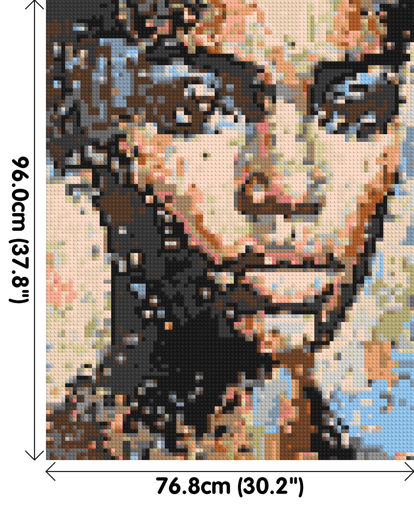 Ferocity – The Pulse of Untamed Energy by Joséphine Machalani - Brick Art Mosaic Kit 4x5 large