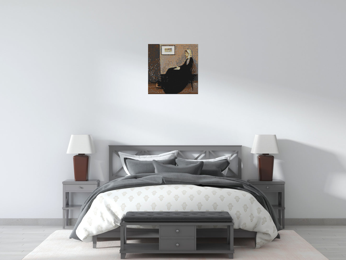 Whistler's Mother by James McNeill Whistler - Brick Art Mosaic Kit 3x3 large
