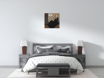 Whistler's Mother by James McNeill Whistler - Brick Art Mosaic Kit 3x3 large