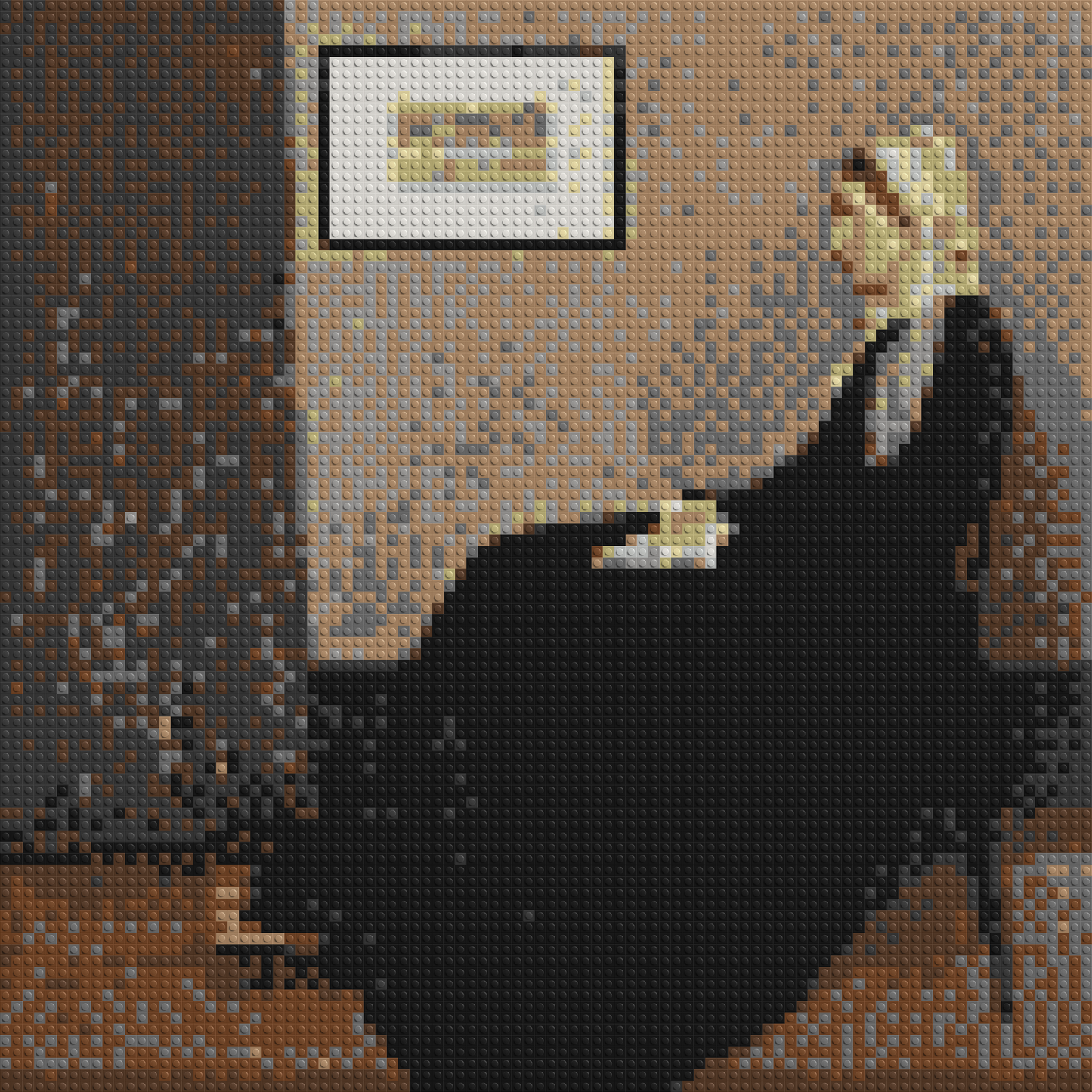 Whistler's Mother by James McNeill Whistler - Brick Art Mosaic Kit 4x4 large