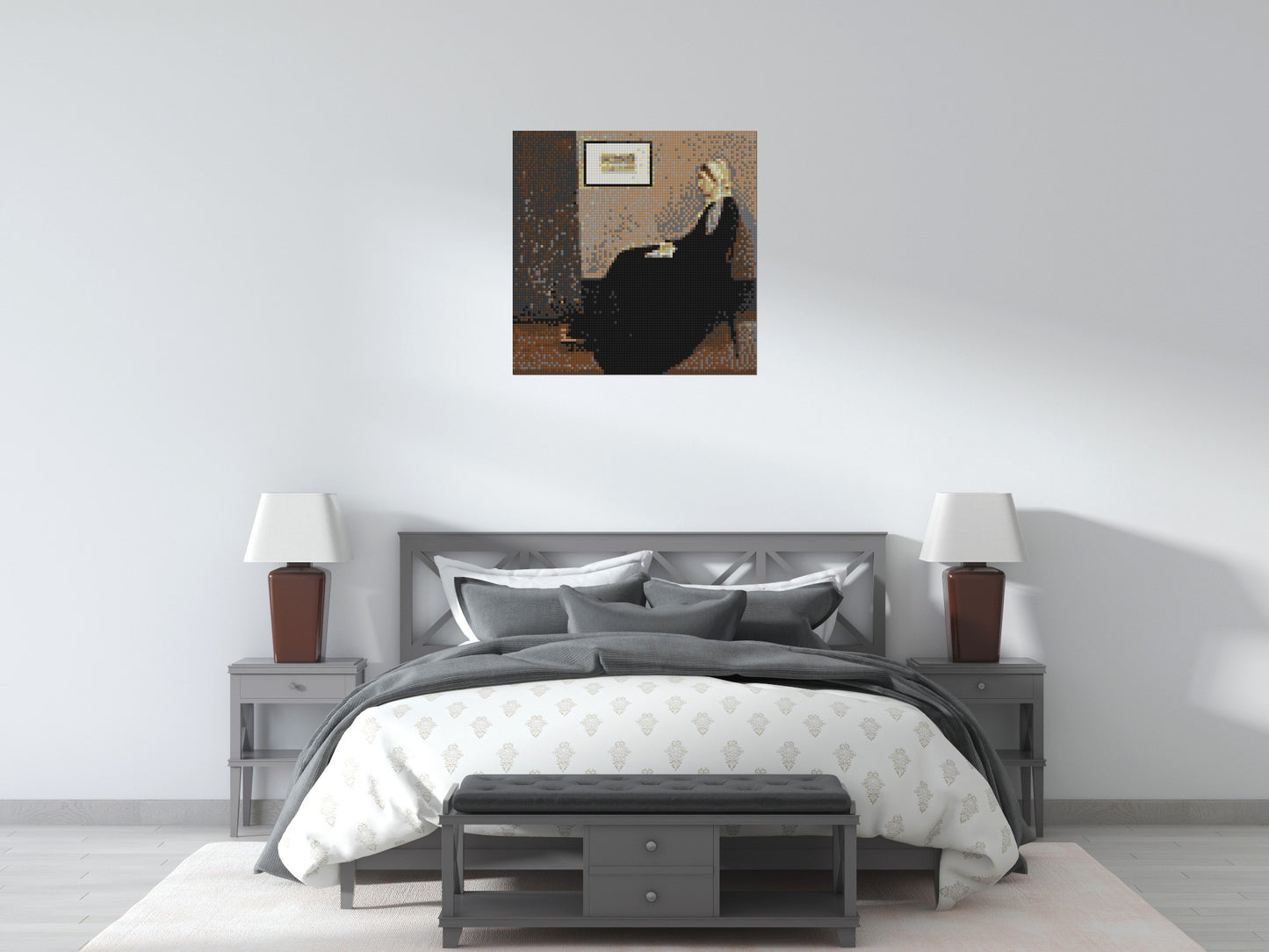 Whistler's Mother by James McNeill Whistler - Brick Art Mosaic Kit 4x4 large