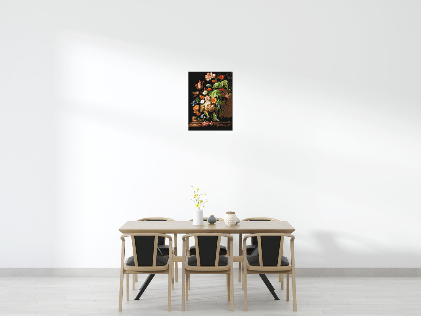 Still Life with Flowers by Rachel Ruysch - Brick Art Mosaic Kit 3x4 large