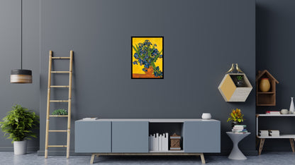 Vase with Irises by Vincent van Gogh - Brick Art Mosaic Kit 3x4 large
