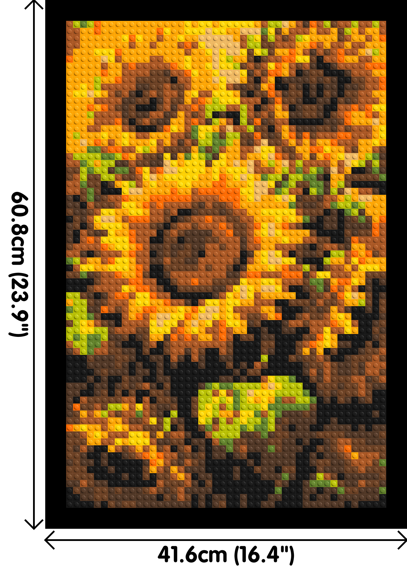 Golden Sunflowers Fine Art - Brick Art Mosaic Kit 2x3 large