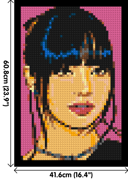 Lisa of BLACKPINK Comic Pop Art - Brick Art Mosaic Kit 2x3 large
