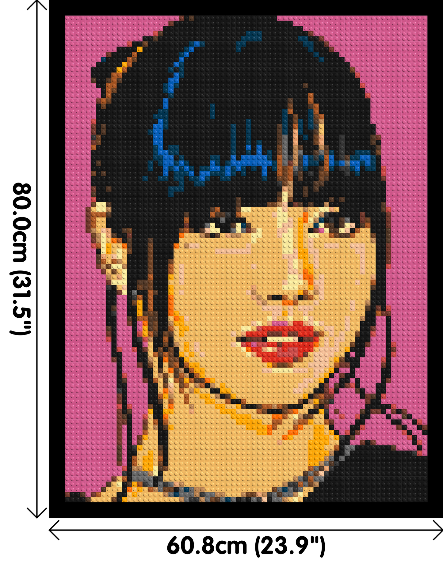 Lisa of BLACKPINK Comic Pop Art - Brick Art Mosaic Kit 3x4 large