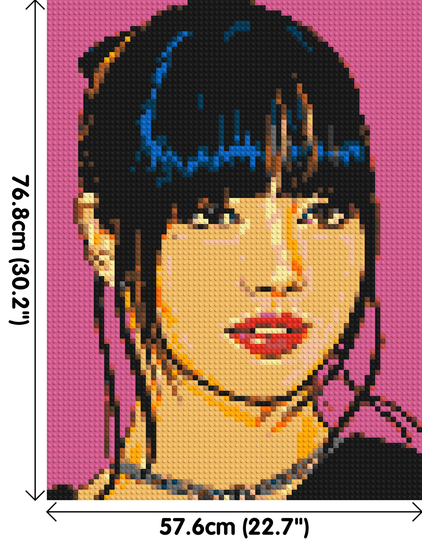 Lisa of BLACKPINK Comic Pop Art - Brick Art Mosaic Kit 3x4 large