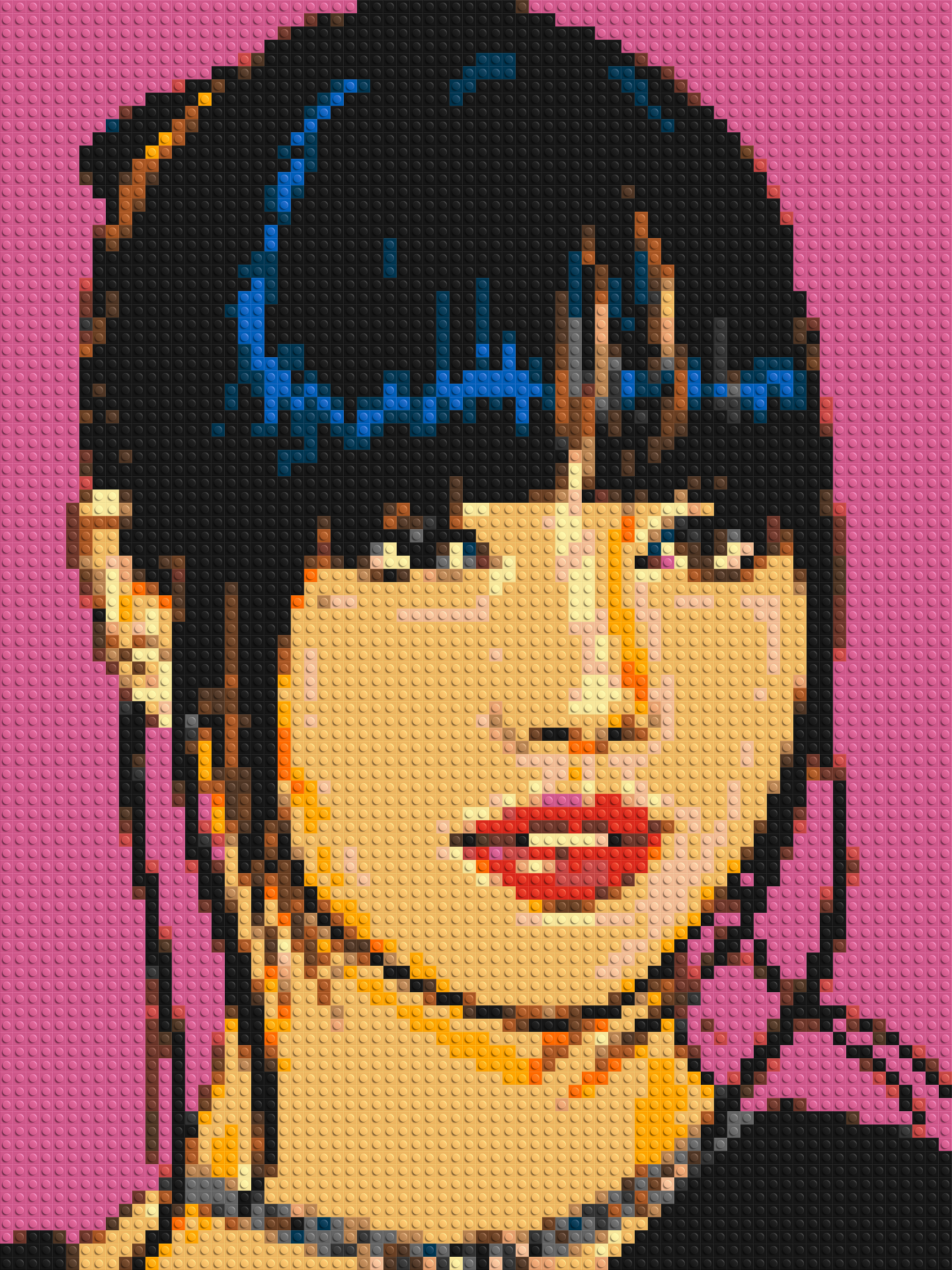Lisa of BLACKPINK Comic Pop Art - Brick Art Mosaic Kit 3x4 large
