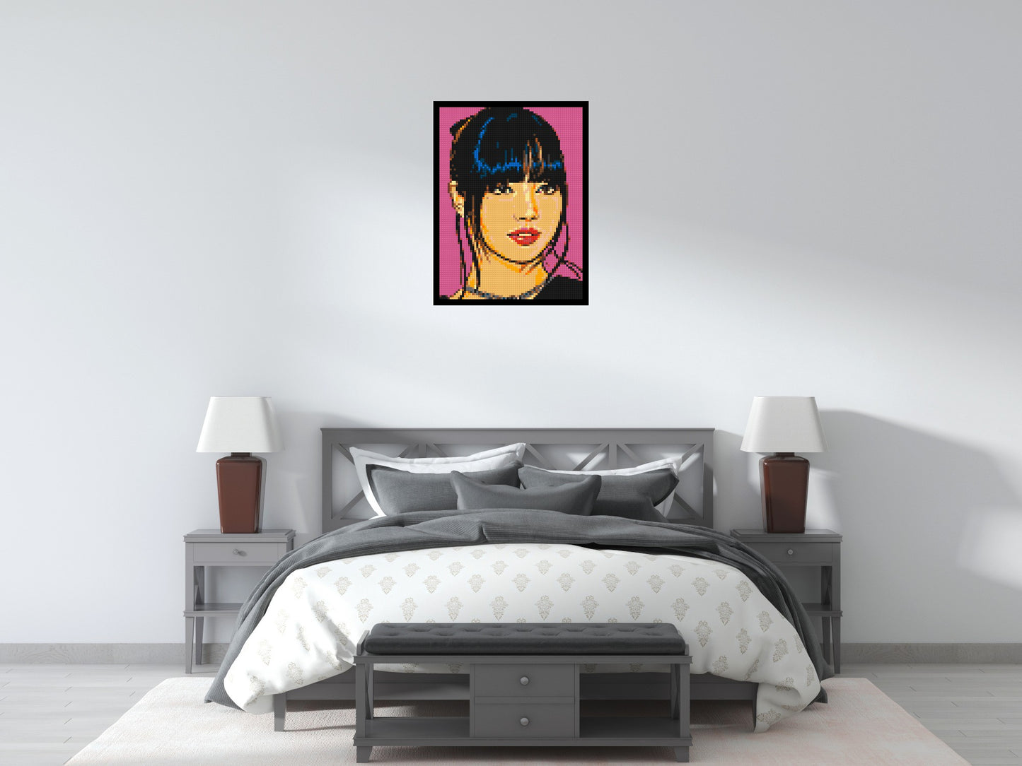 Lisa of BLACKPINK Comic Pop Art - Brick Art Mosaic Kit 3x4 large