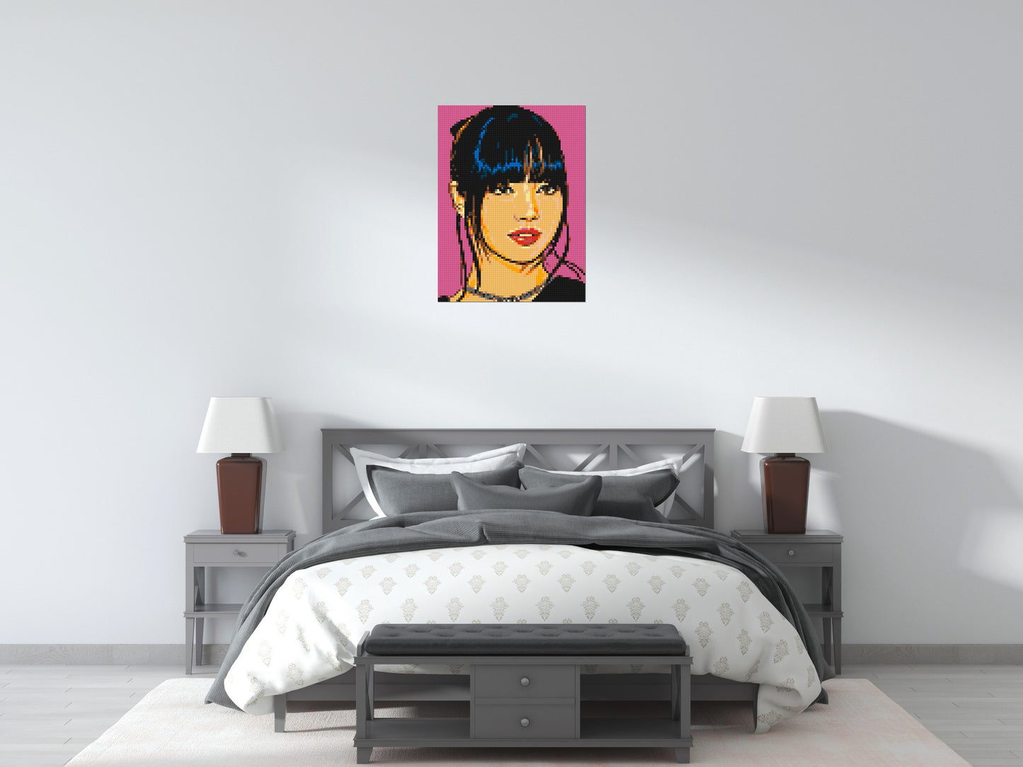 Lisa of BLACKPINK Comic Pop Art - Brick Art Mosaic Kit 3x4 large