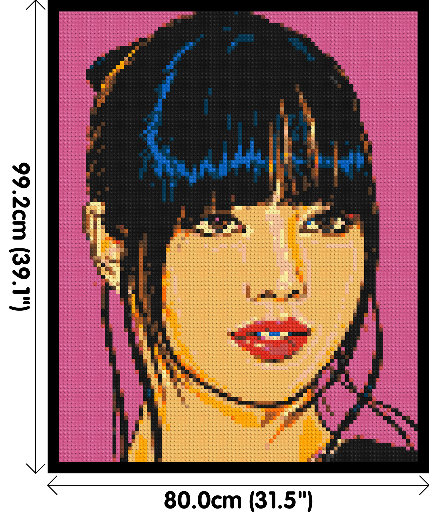 Lisa of BLACKPINK Comic Pop Art - Brick Art Mosaic Kit 4x5 large