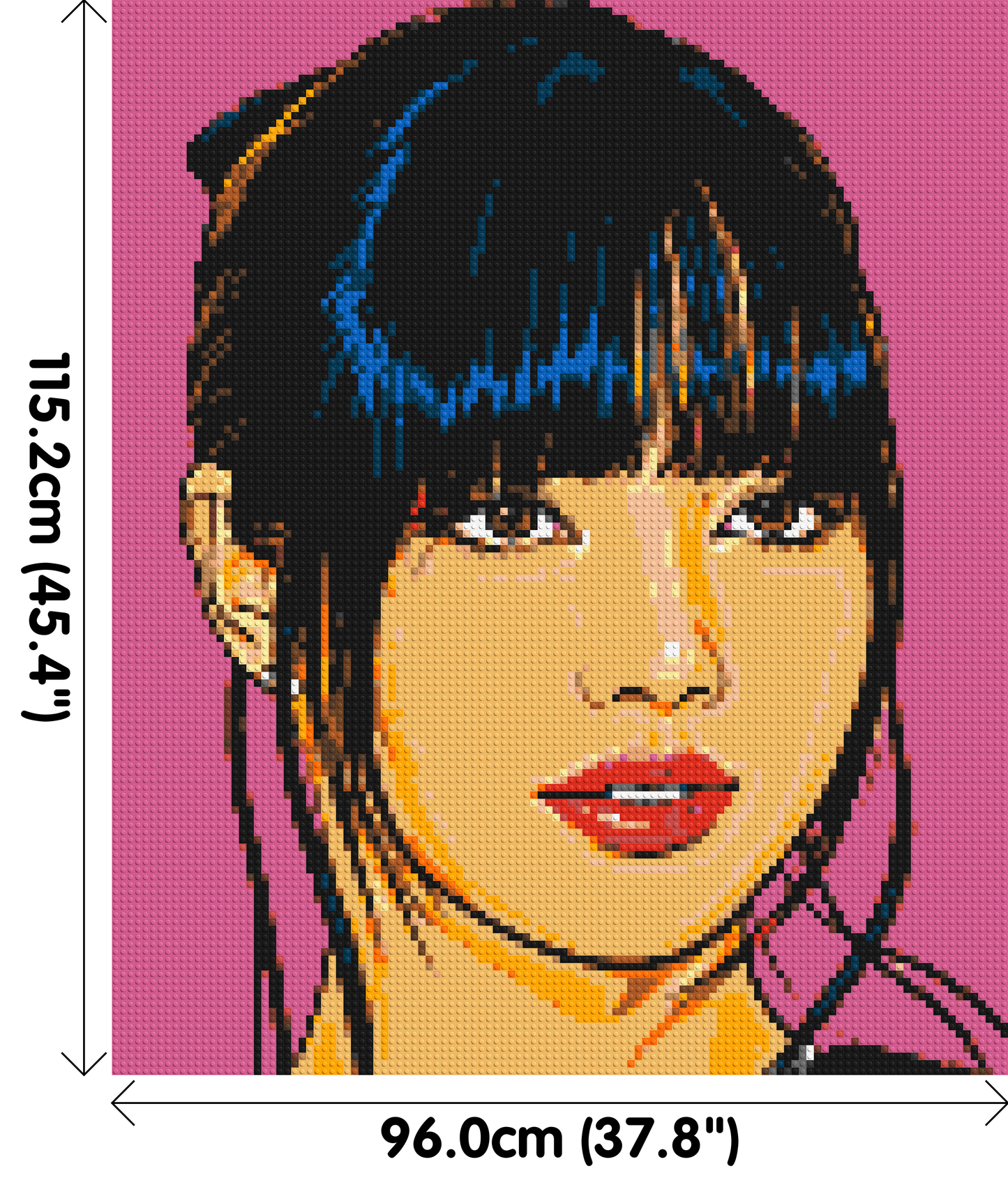 Lisa of BLACKPINK Comic Pop Art - Brick Art Mosaic Kit 5x6 large
