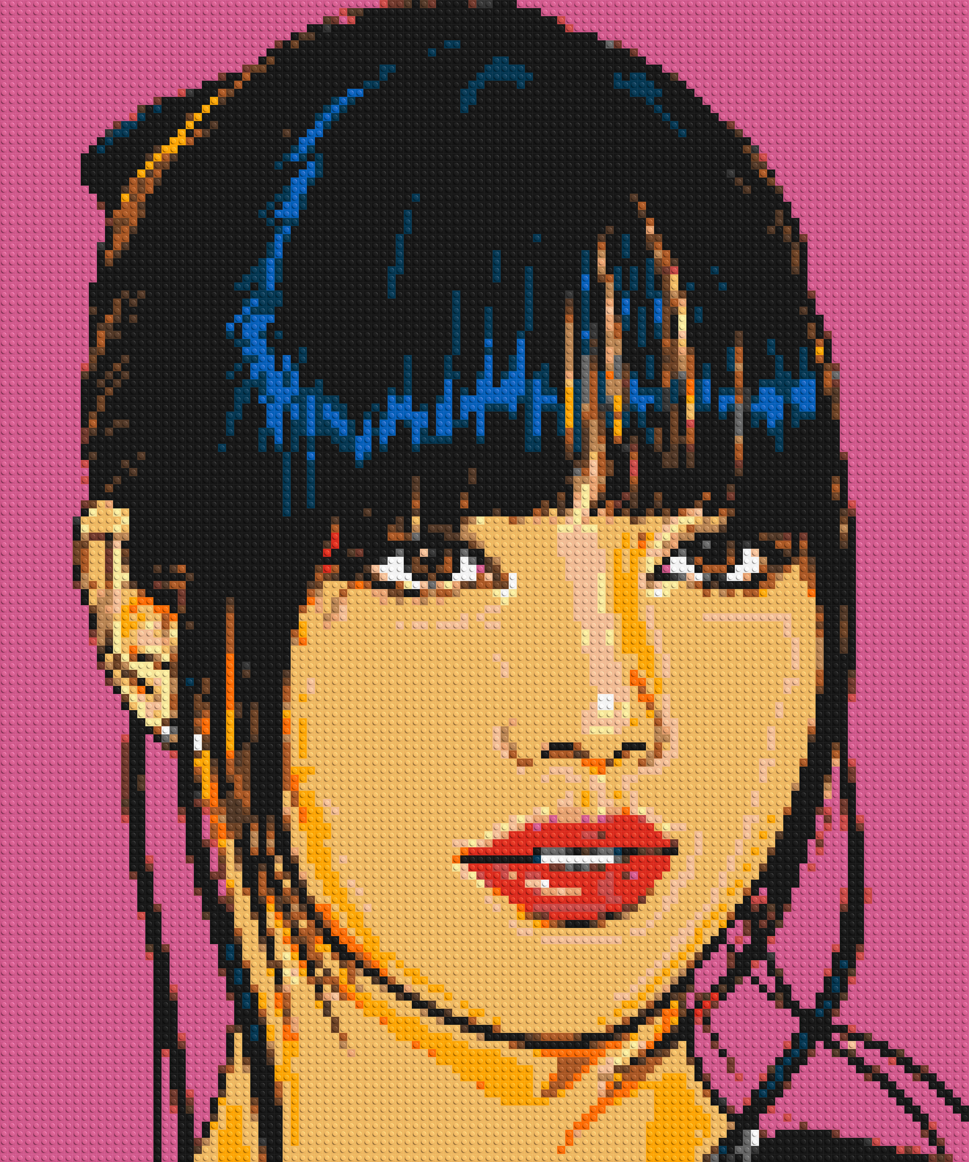 Lisa of BLACKPINK Comic Pop Art - Brick Art Mosaic Kit 5x6 large