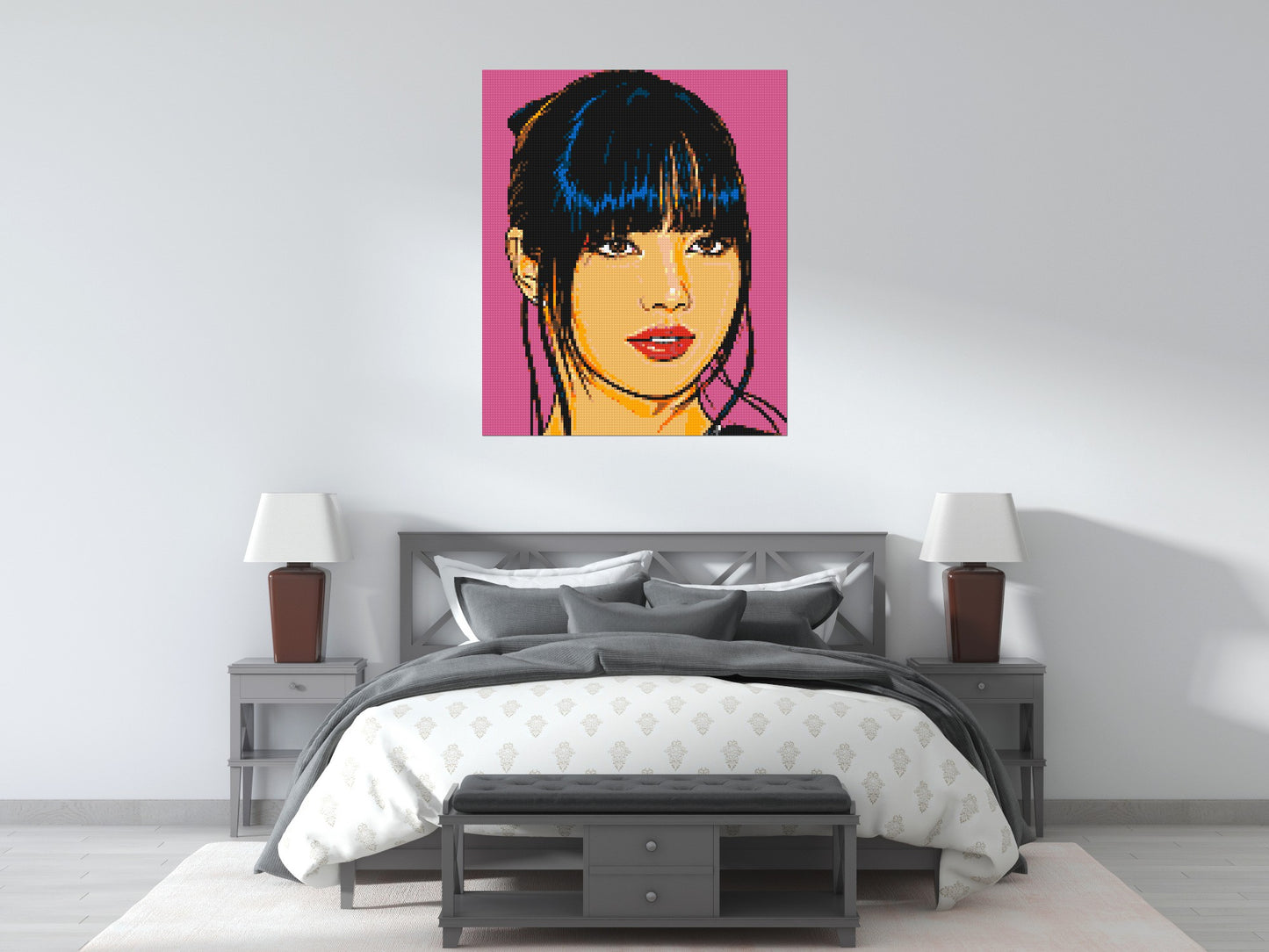 Lisa of BLACKPINK Comic Pop Art - Brick Art Mosaic Kit 5x6 large