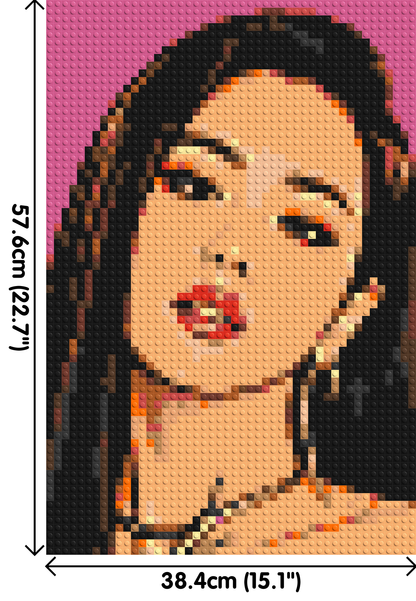 Jisoo of BLACKPINK Comic Pop Art - Brick Art Mosaic Kit 2x3 large