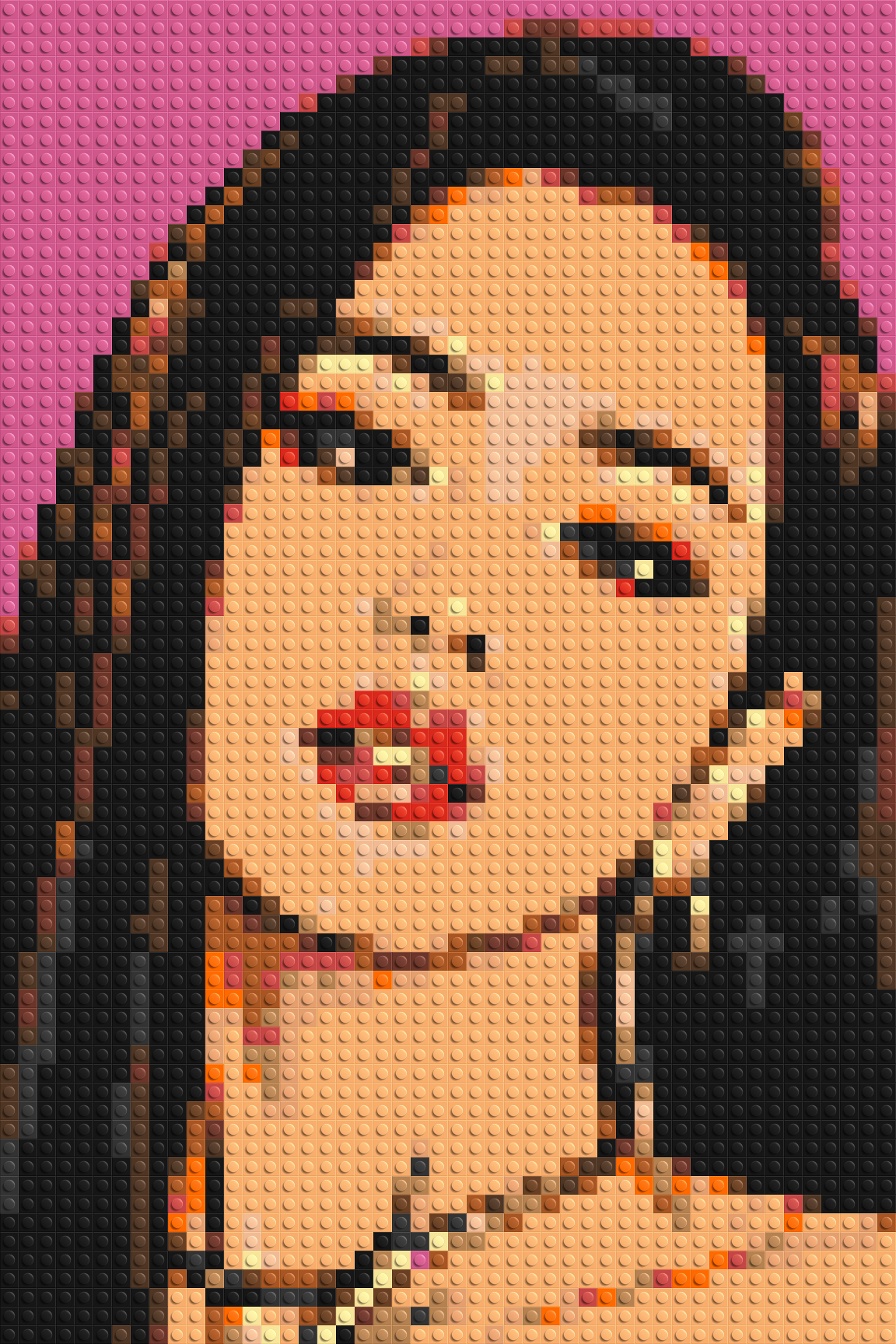 Jisoo of BLACKPINK Comic Pop Art - Brick Art Mosaic Kit 2x3 large