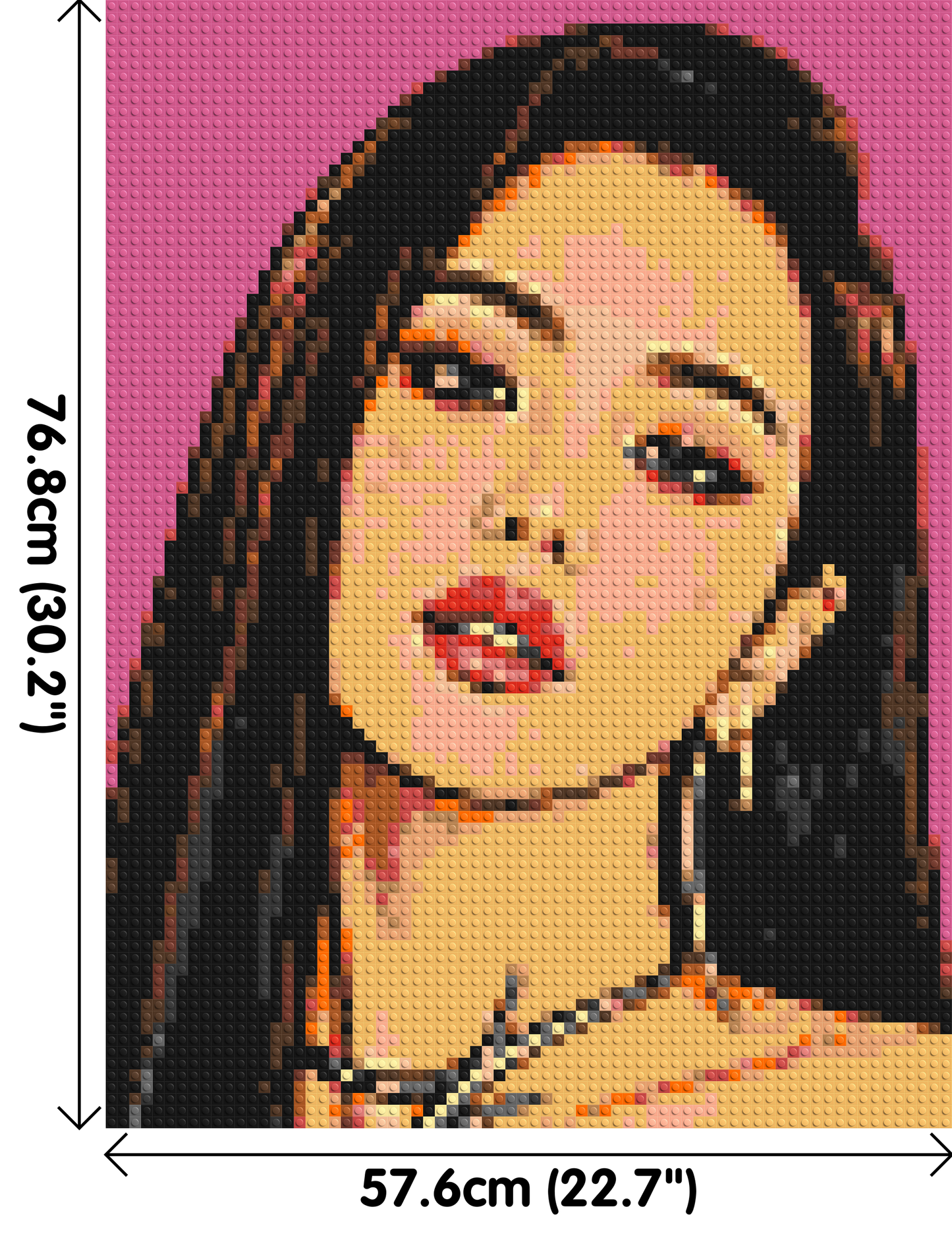 Jisoo of BLACKPINK Comic Pop Art - Brick Art Mosaic Kit 3x4 large