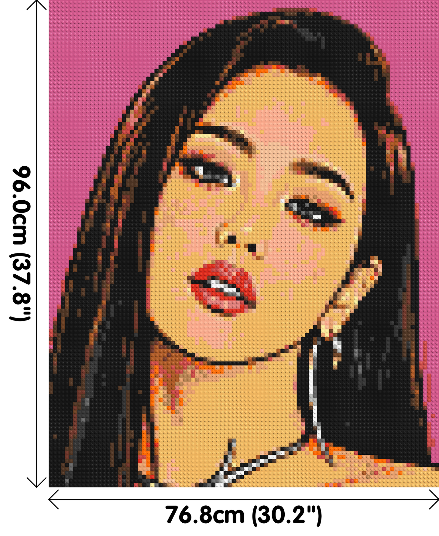 Jisoo of BLACKPINK Comic Pop Art - Brick Art Mosaic Kit 4x5 large