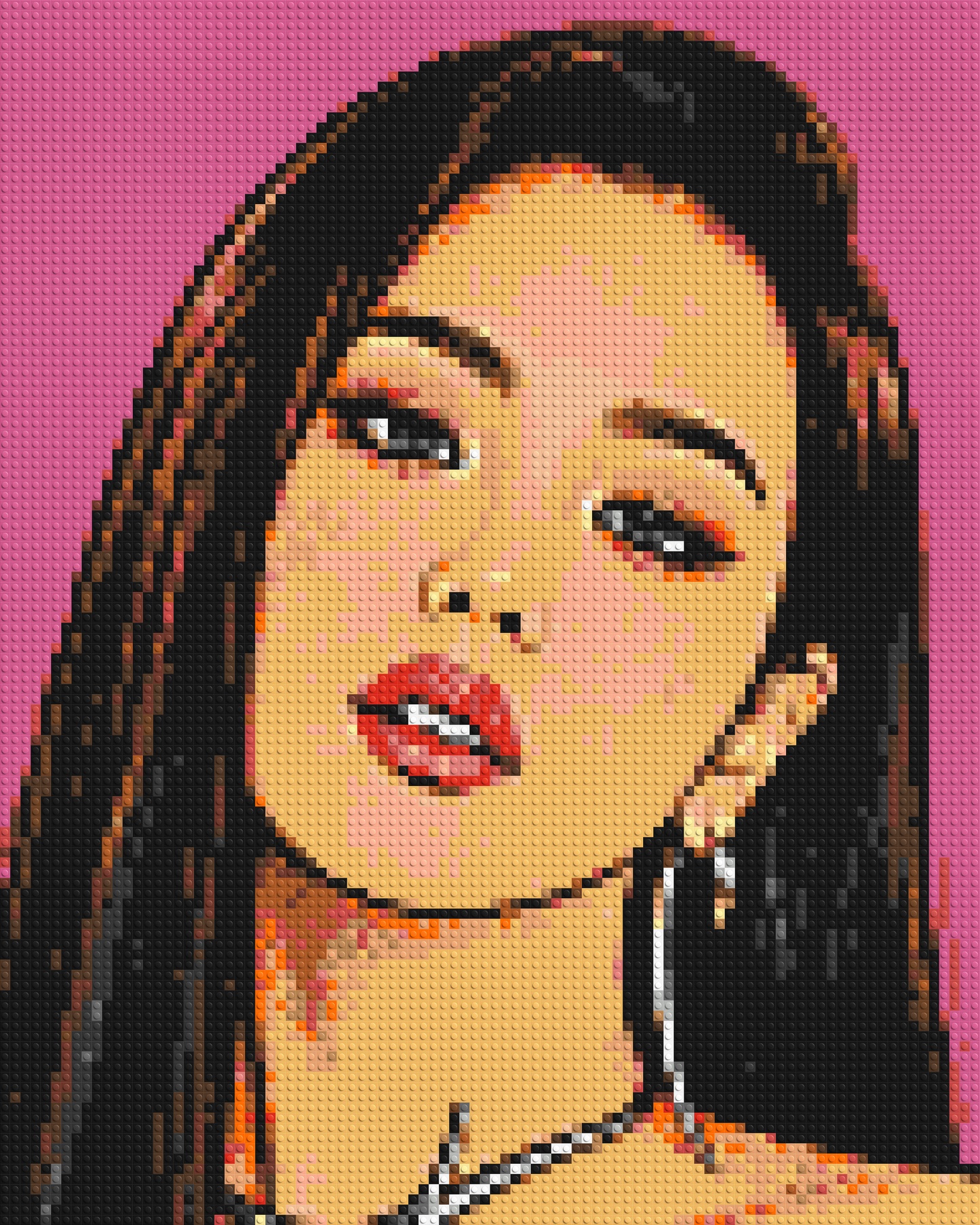 Jisoo of BLACKPINK Comic Pop Art - Brick Art Mosaic Kit 4x5 large