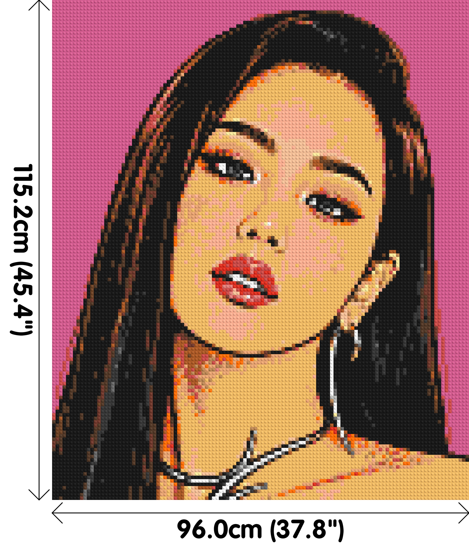 Jisoo of BLACKPINK Comic Pop Art - Brick Art Mosaic Kit 5x6 dimensions