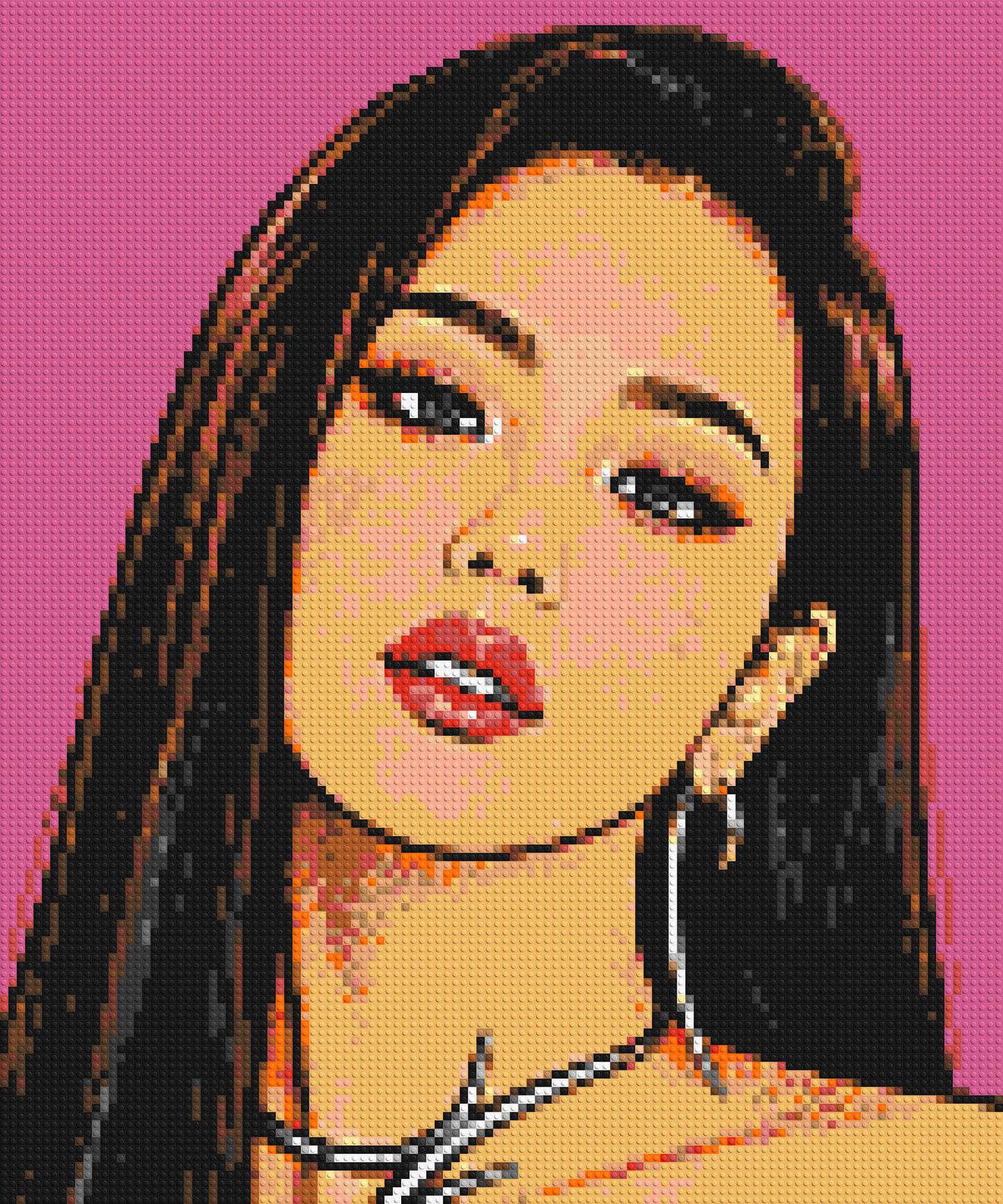Jisoo of BLACKPINK Comic Pop Art - Brick Art Mosaic Kit 5x6 large