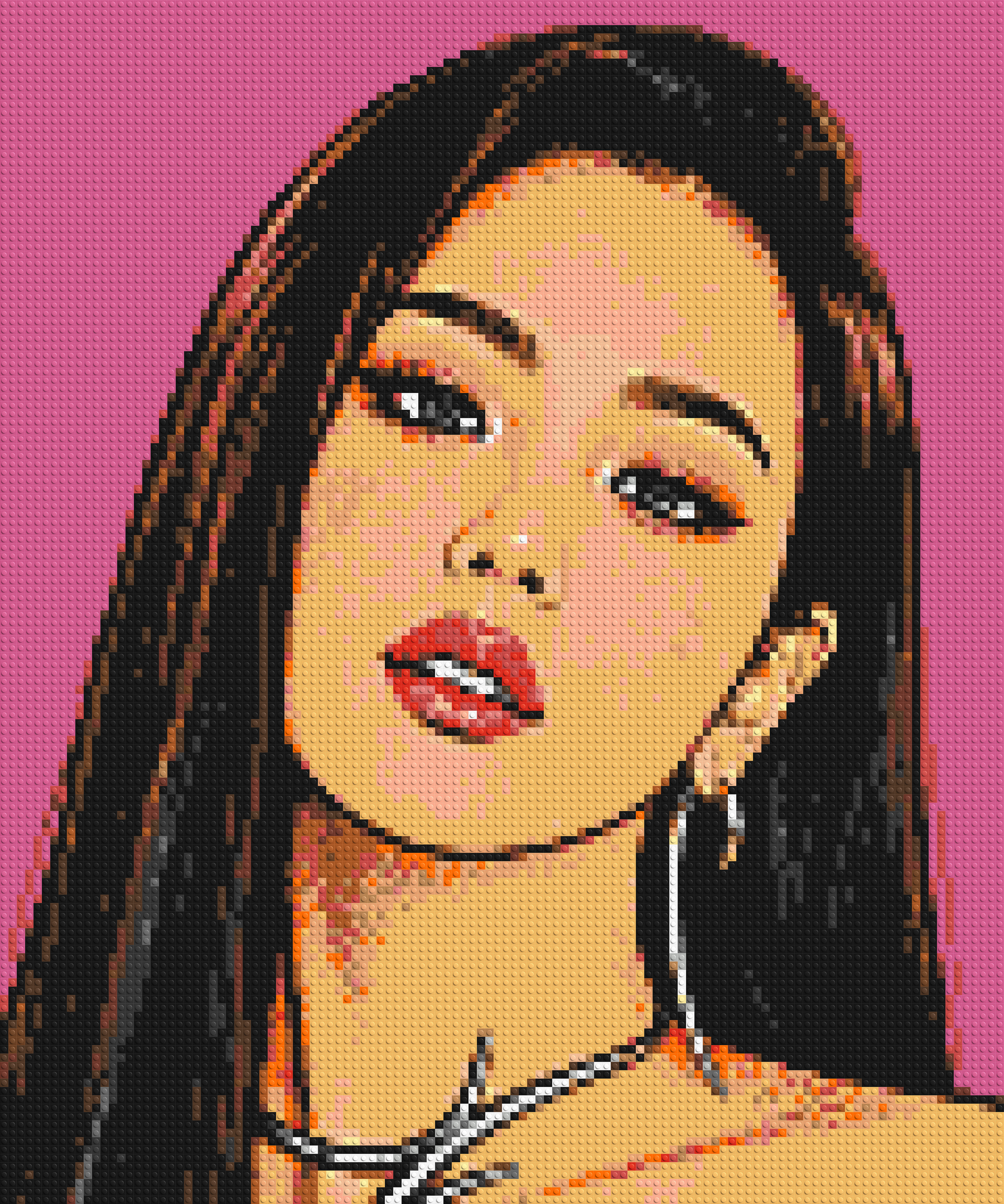 Jisoo of BLACKPINK Comic Pop Art - Brick Art Mosaic Kit 5x6 large