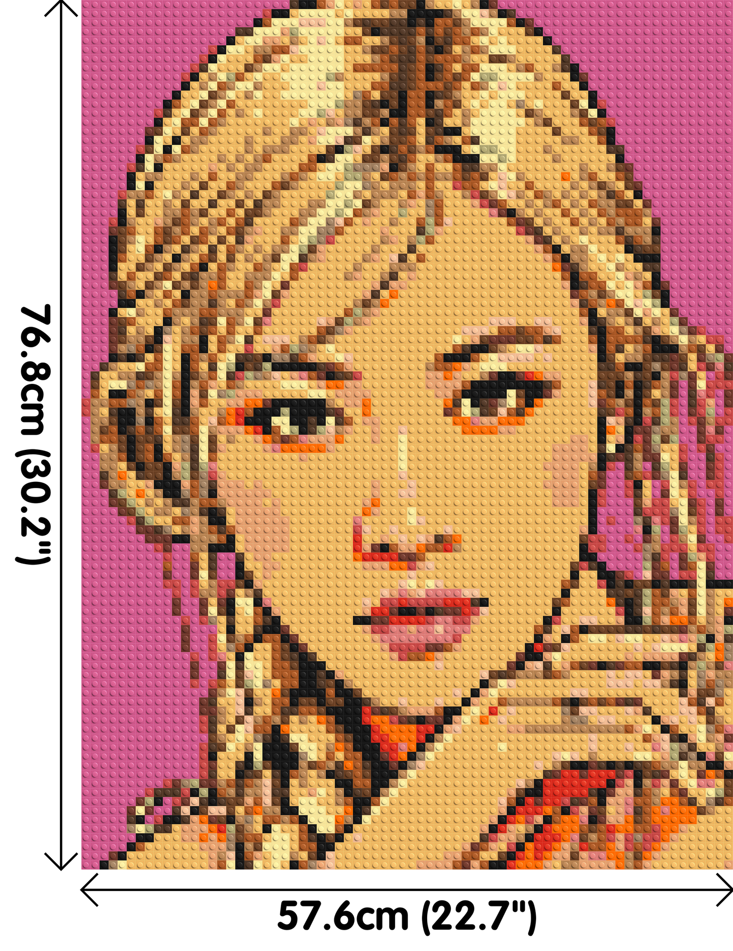 Rosé of BLACKPINK Comic Pop Art - Brick Art Mosaic Kit 3x4 large