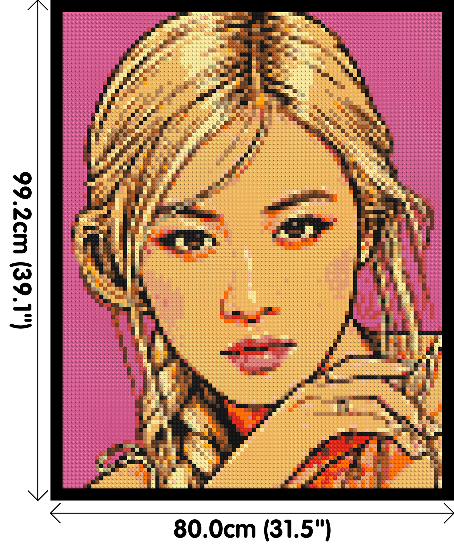 Rosé of BLACKPINK Comic Pop Art - Brick Art Mosaic Kit 4x5 large