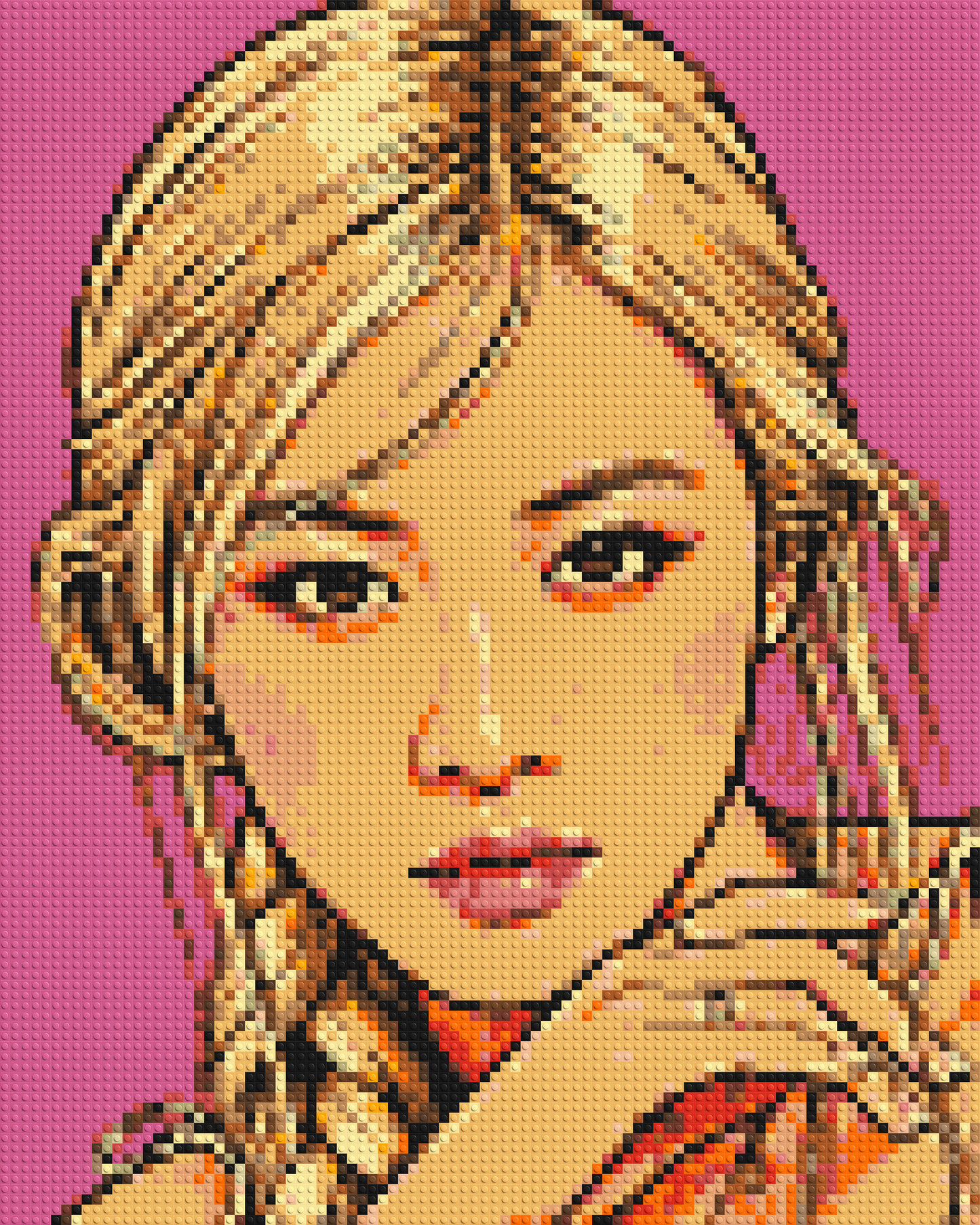 Rosé of BLACKPINK Comic Pop Art - Brick Art Mosaic Kit 4x5 large