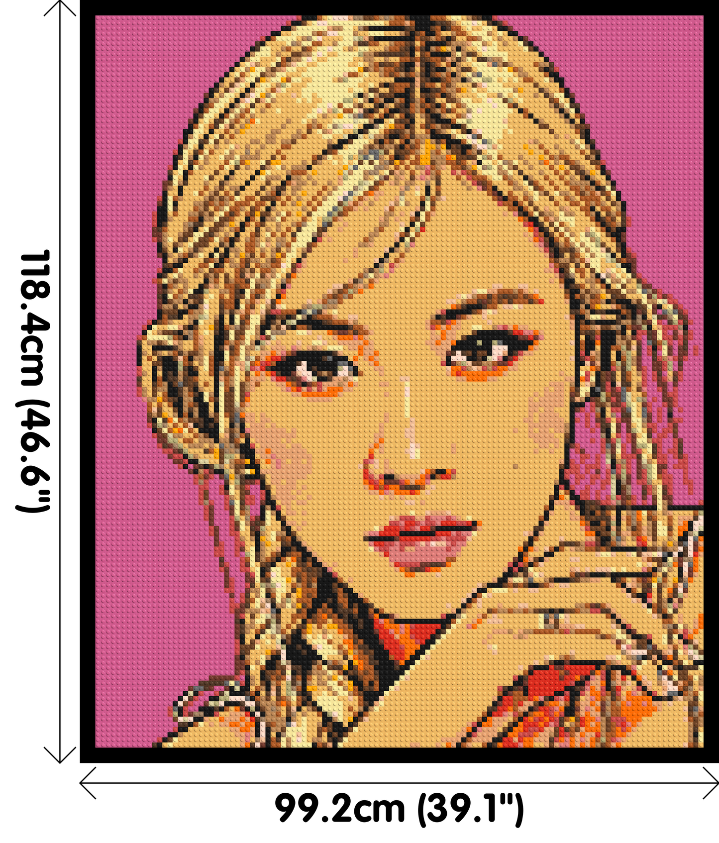 Rosé of BLACKPINK Comic Pop Art - Brick Art Mosaic Kit 5x6 large