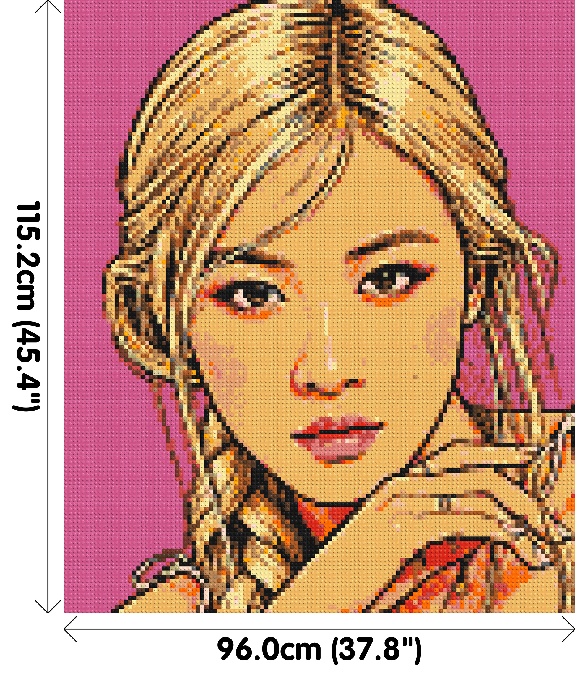 Rosé of BLACKPINK Comic Pop Art - Brick Art Mosaic Kit 5x6 dimensions