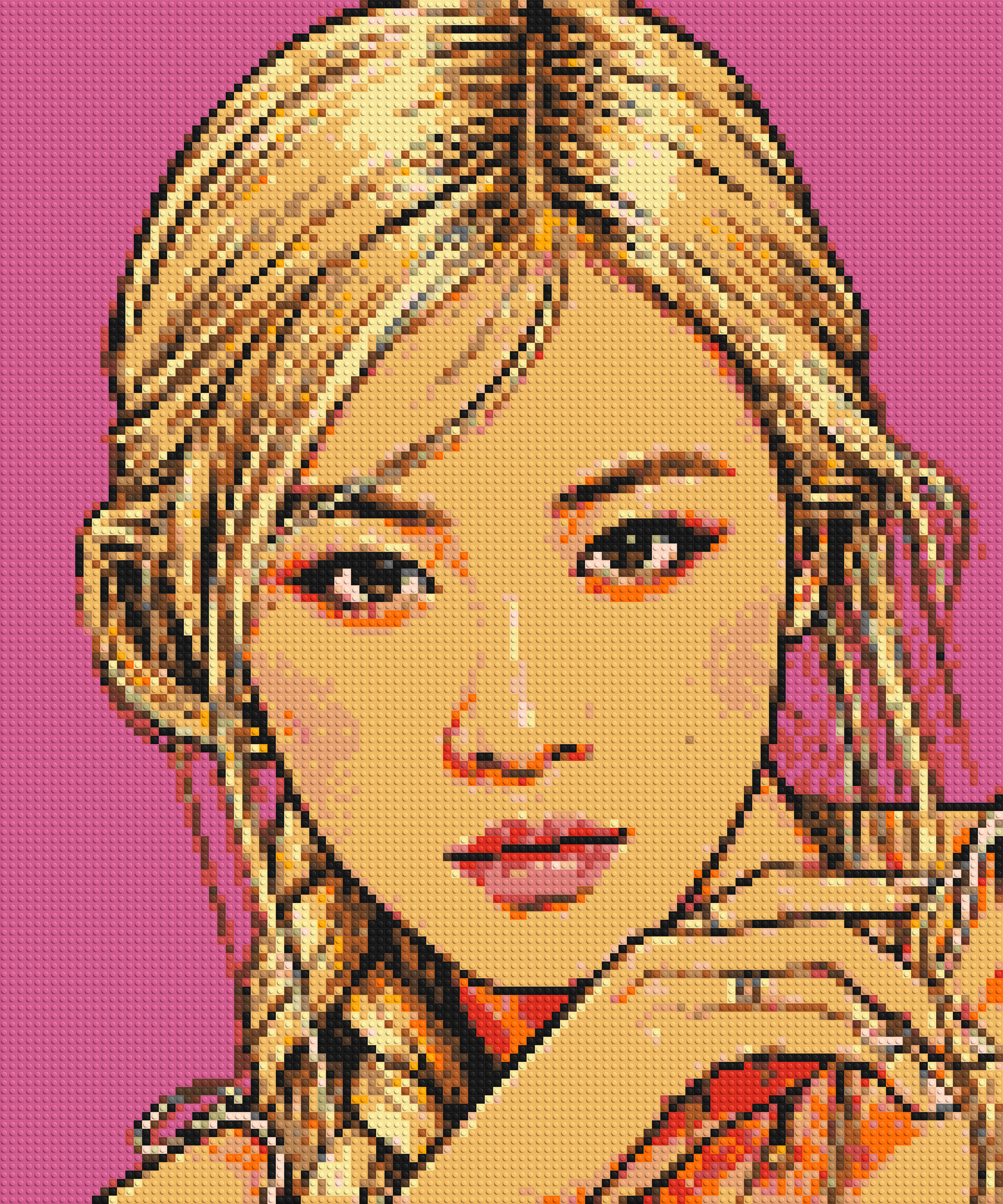 Rosé of BLACKPINK Comic Pop Art - Brick Art Mosaic Kit 5x6 large