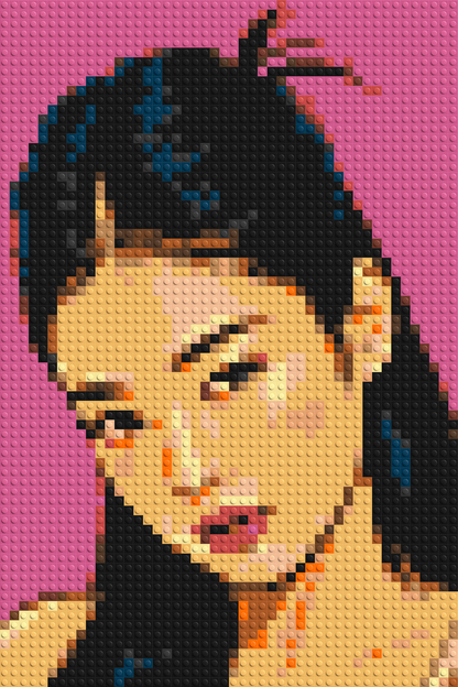 Jennie of BLACKPINK Comic Pop Art - Brick Art Mosaic Kit 2x3 large