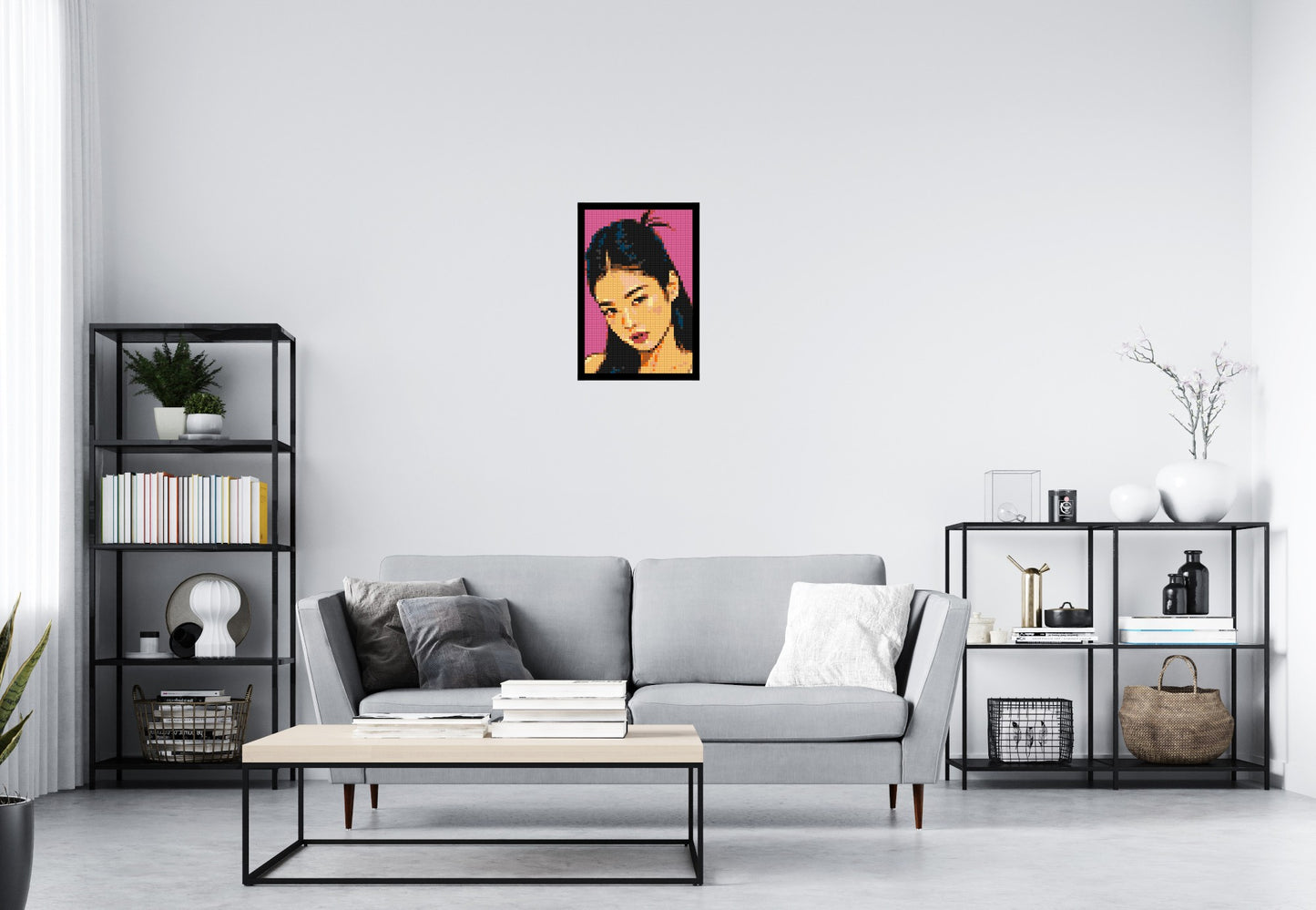 Jennie of BLACKPINK Comic Pop Art - Brick Art Mosaic Kit 2x3 large