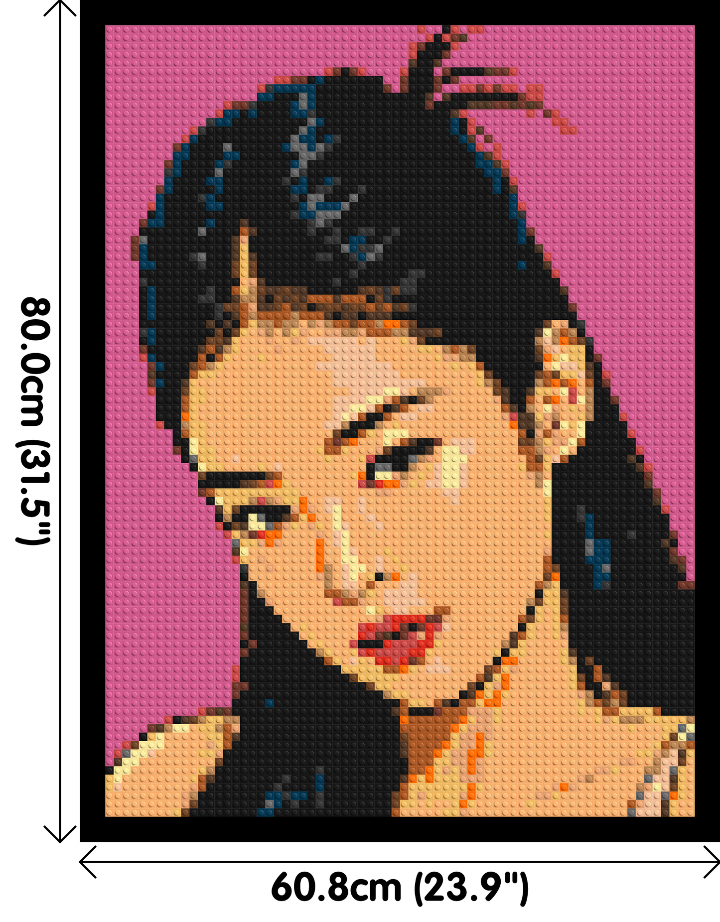Jennie of BLACKPINK Comic Pop Art - Brick Art Mosaic Kit 3x4 large