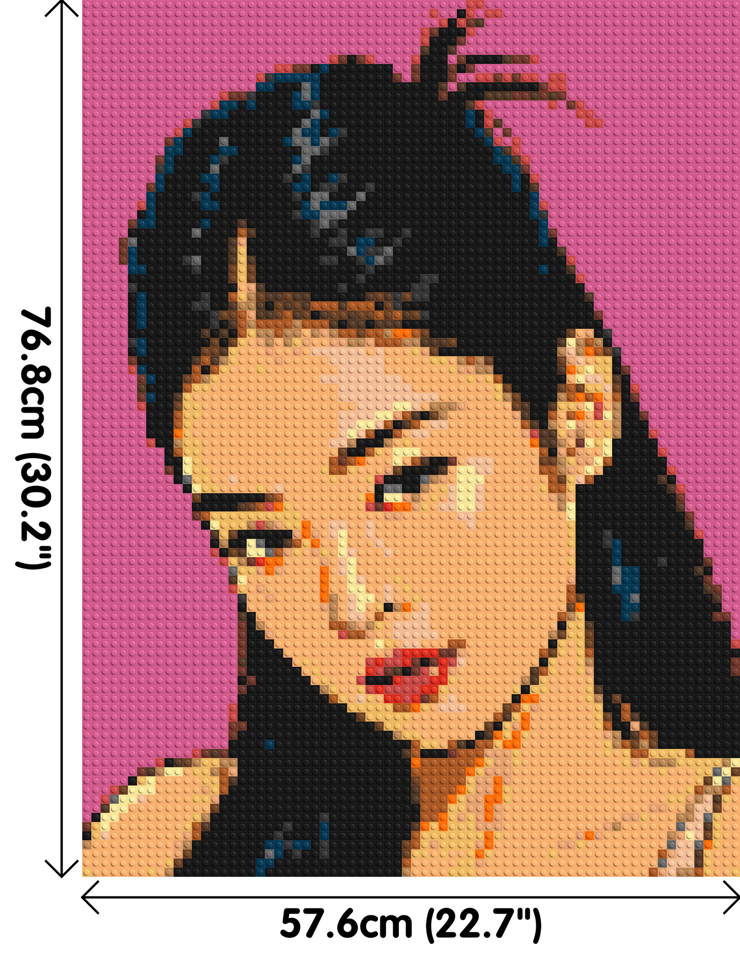 Jennie of BLACKPINK Comic Pop Art - Brick Art Mosaic Kit 3x4 large