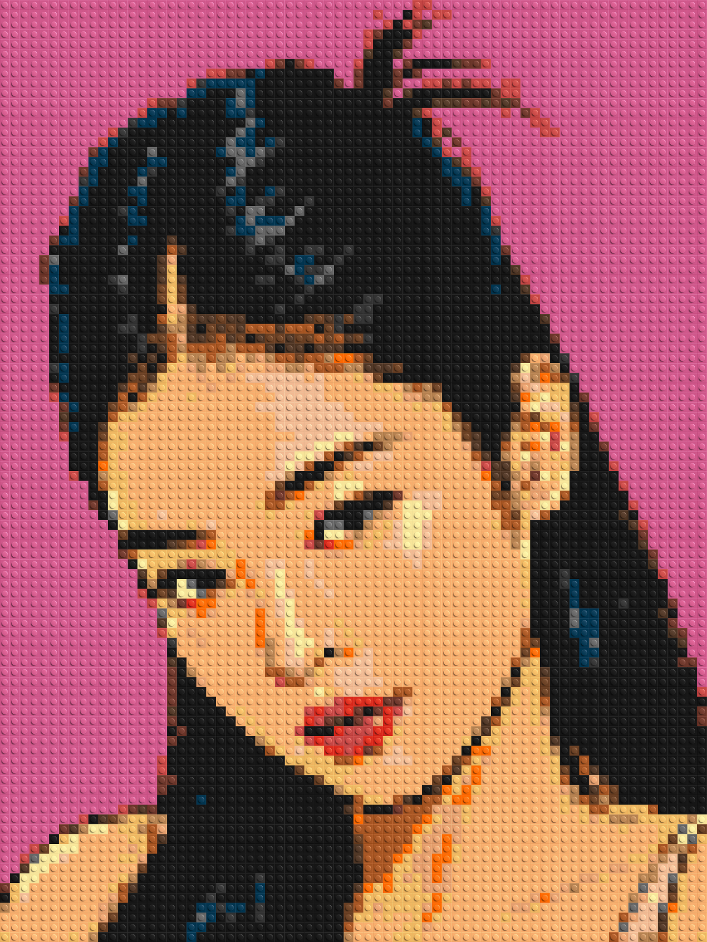 Jennie of BLACKPINK Comic Pop Art - Brick Art Mosaic Kit 3x4 large