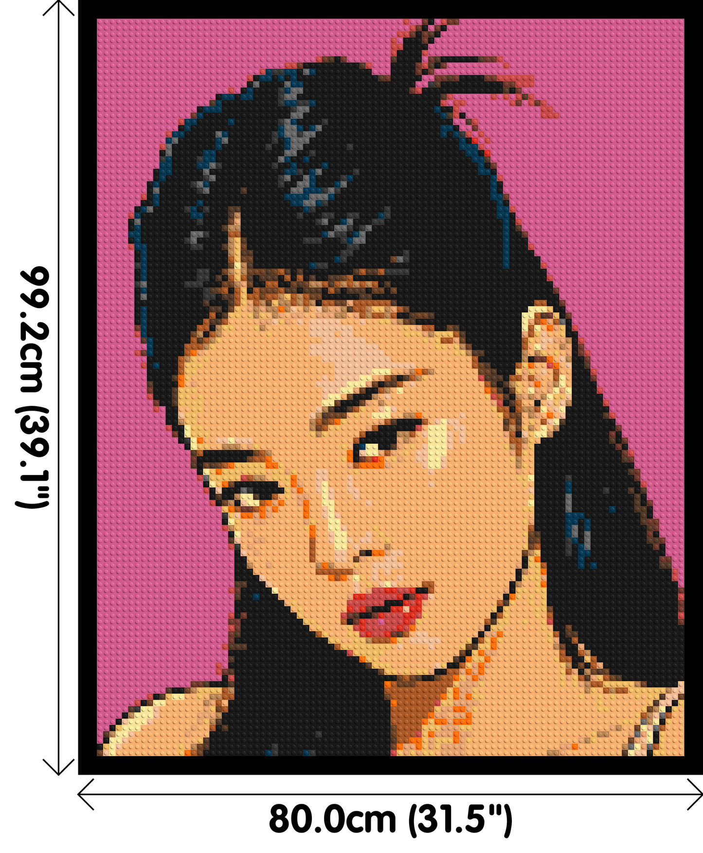Jennie of BLACKPINK Comic Pop Art - Brick Art Mosaic Kit 4x5 large