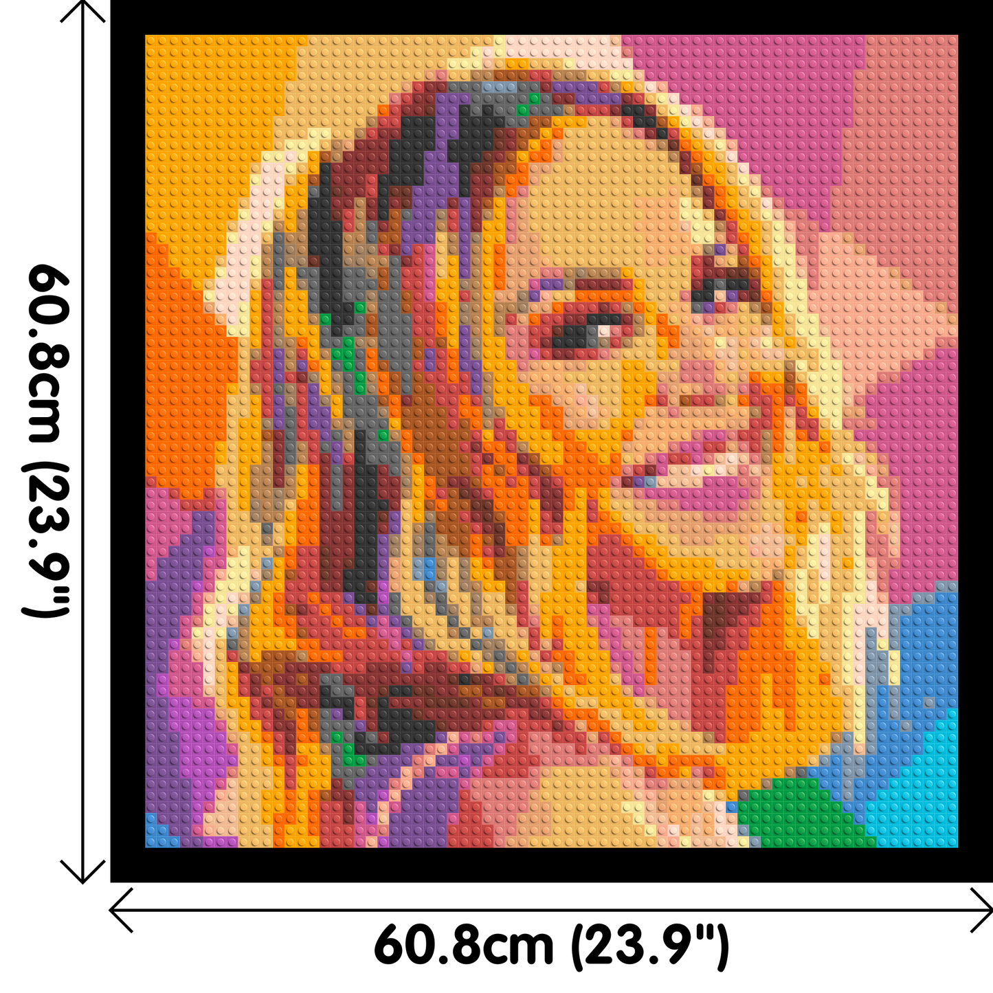 Kylie Minogue Over-the-Shoulder Smile Pop Art - Brick Art Mosaic Kit 3x3 large