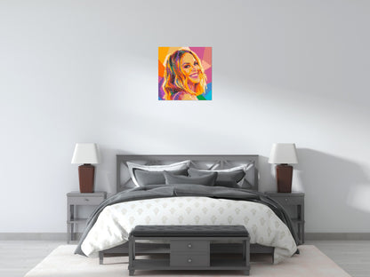 Kylie Minogue Over-the-Shoulder Smile Pop Art - Brick Art Mosaic Kit 3x3 large