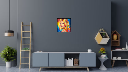 Britney Spears Over-the-Shoulder Glance Pop Art - Brick Art Mosaic Kit 3x3 large
