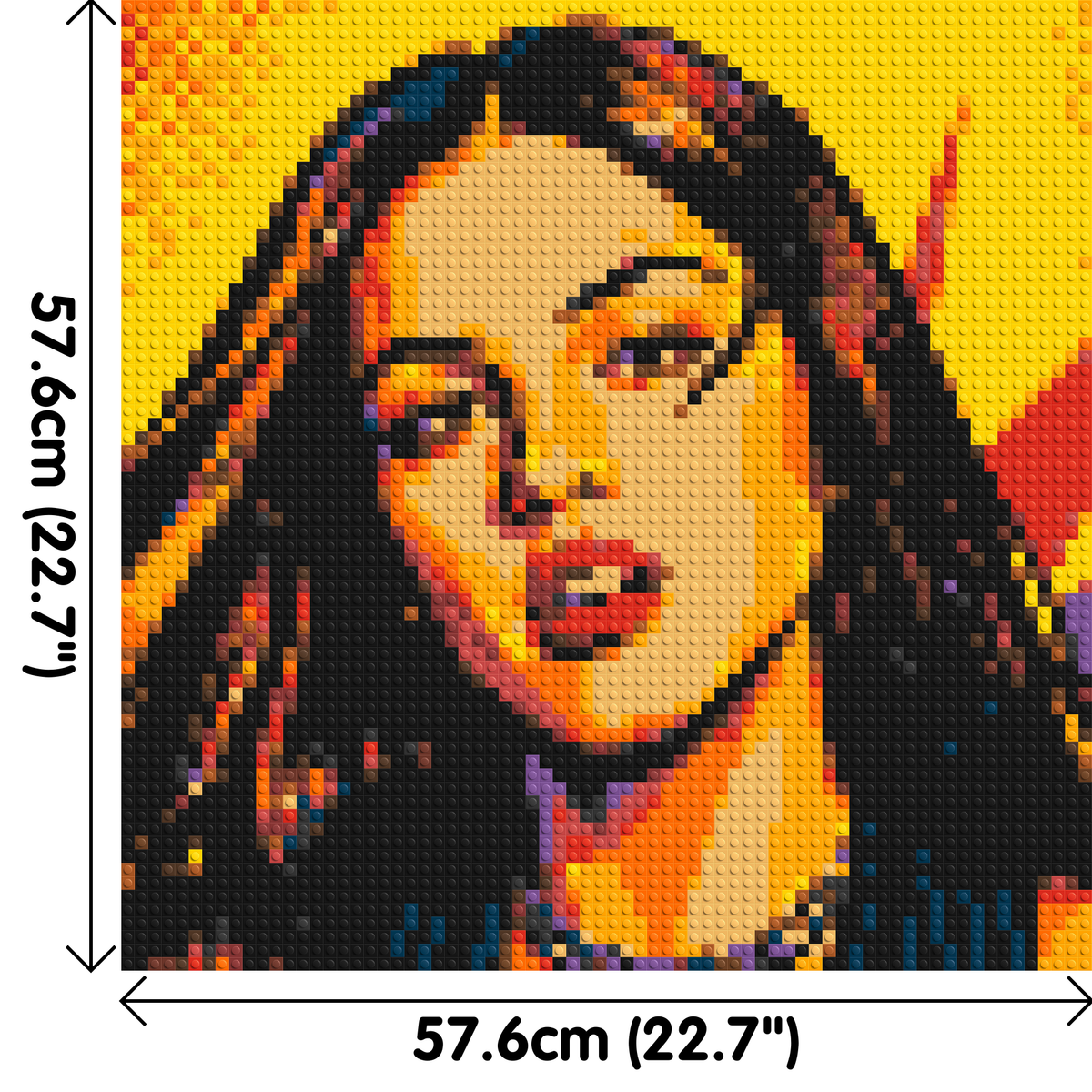 Olivia Rodrigo Comic Pop Art - Brick Art Mosaic Kit 3x3 dimensions