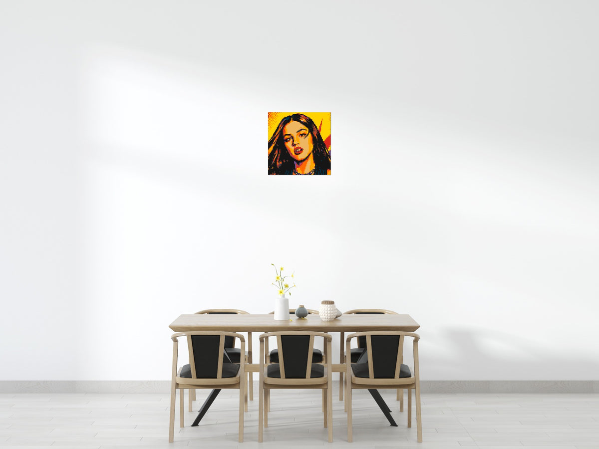Olivia Rodrigo Comic Pop Art - Brick Art Mosaic Kit 3x3 large