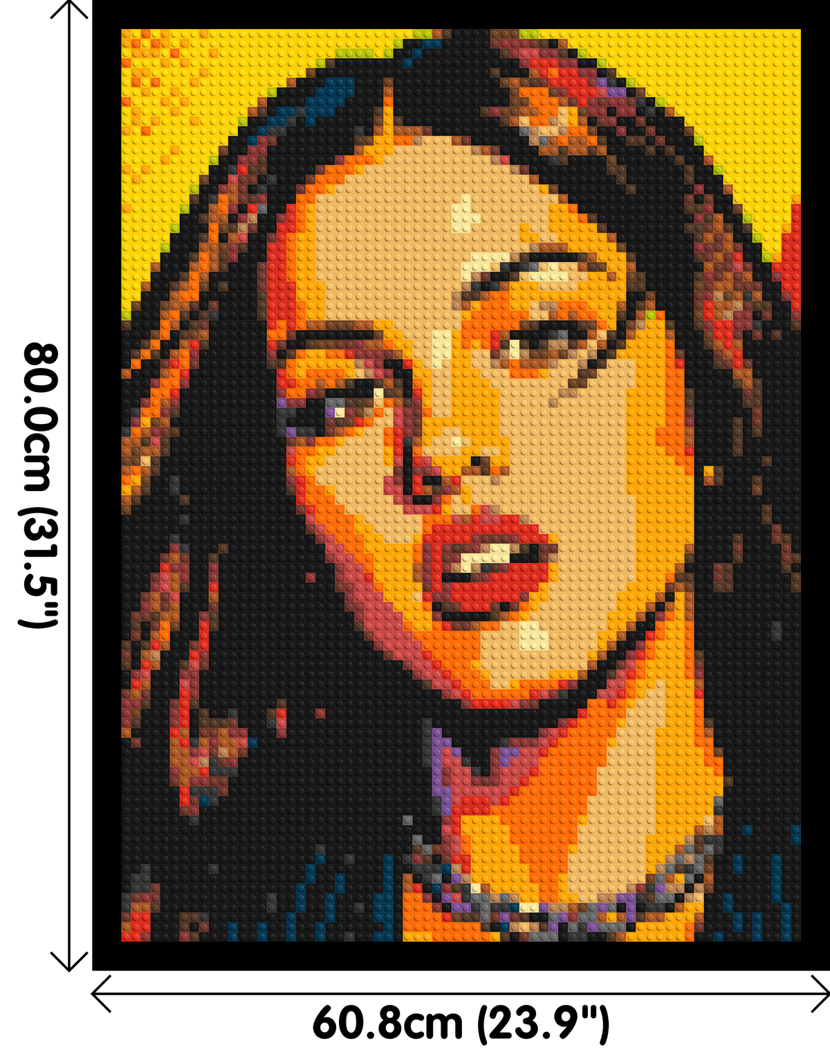 Olivia Rodrigo Comic Pop Art - Brick Art Mosaic Kit 3x4 large