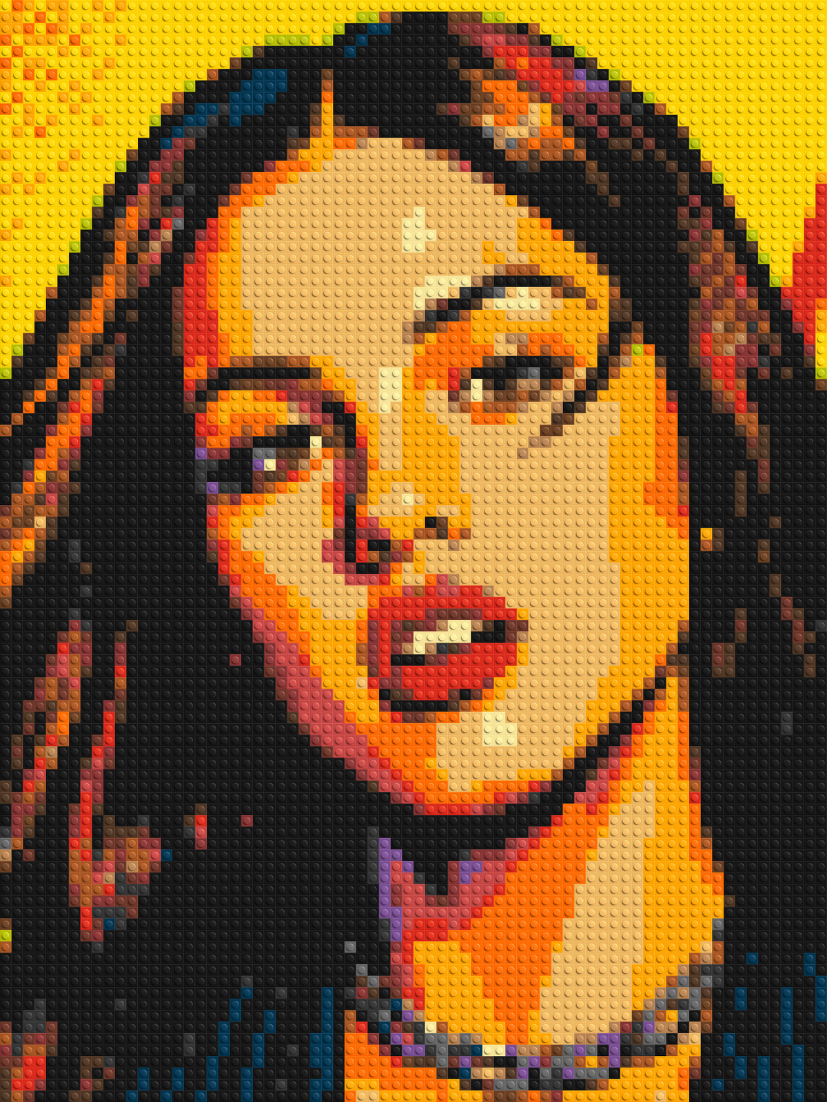 Olivia Rodrigo Comic Pop Art - Brick Art Mosaic Kit 3x4 large