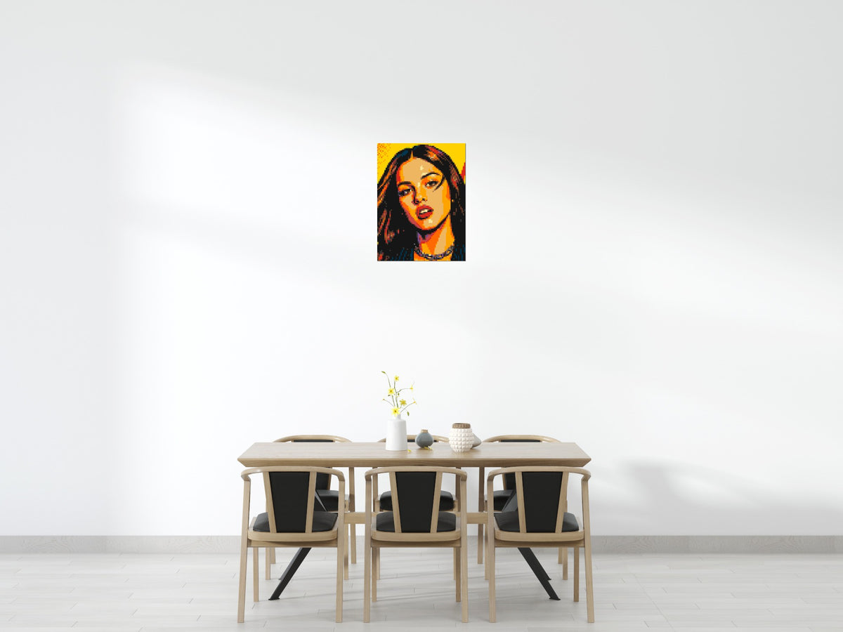 Olivia Rodrigo Comic Pop Art - Brick Art Mosaic Kit 3x4 large